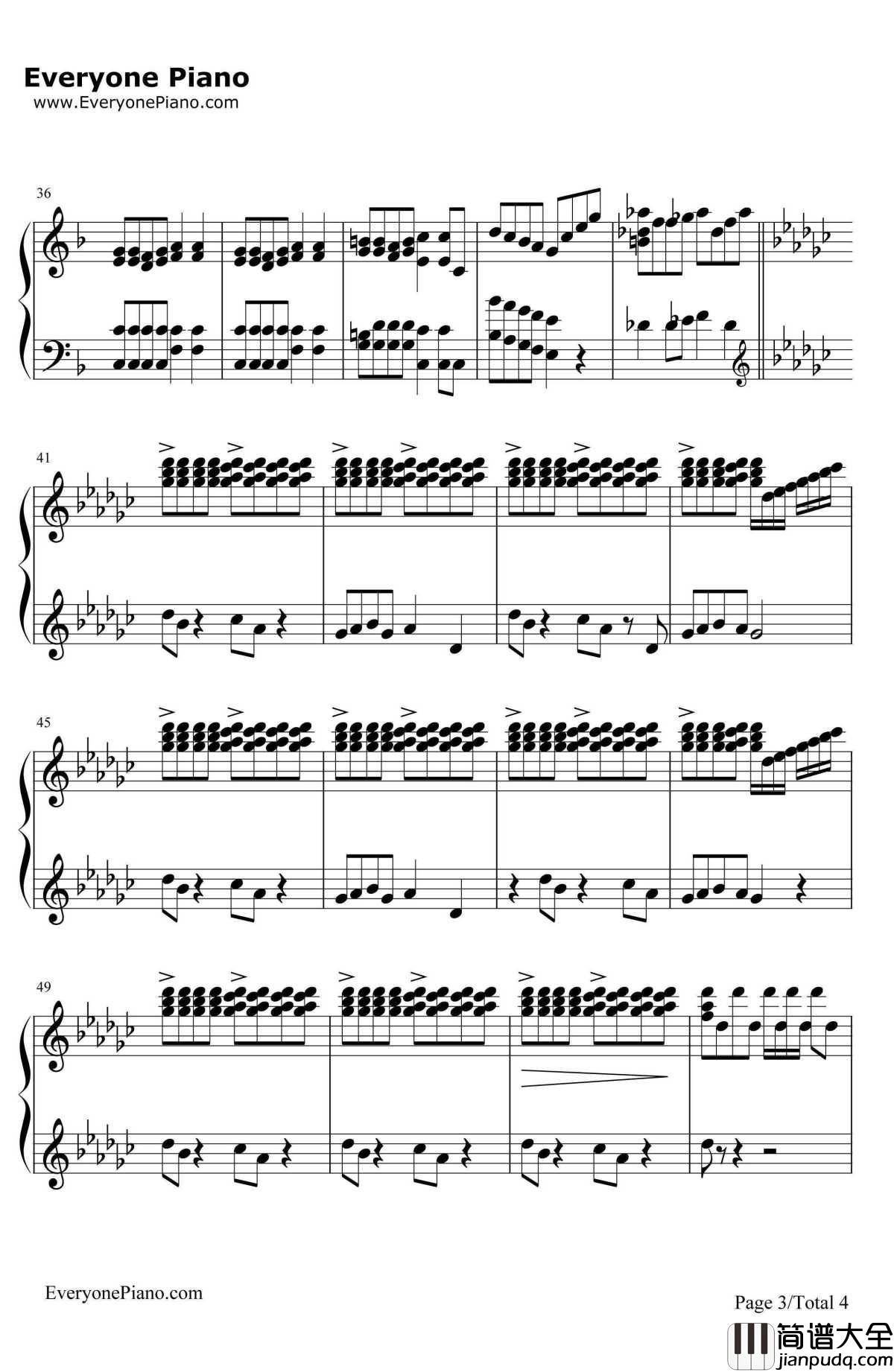 圣诞旋律钢琴谱_TimJanis_ListentoChristmas_好听的圣诞歌曲