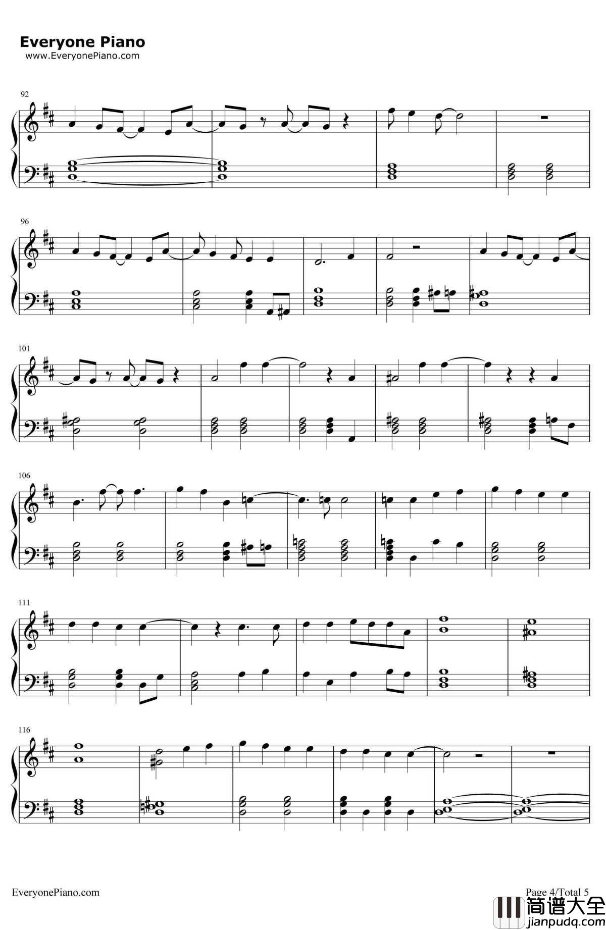 Cancer钢琴谱_TwentyOnePilots