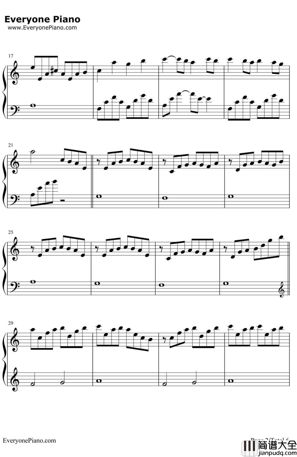 失去温暖钢琴谱_久石让JoeHisaishi宫崎骏_LostWarmth