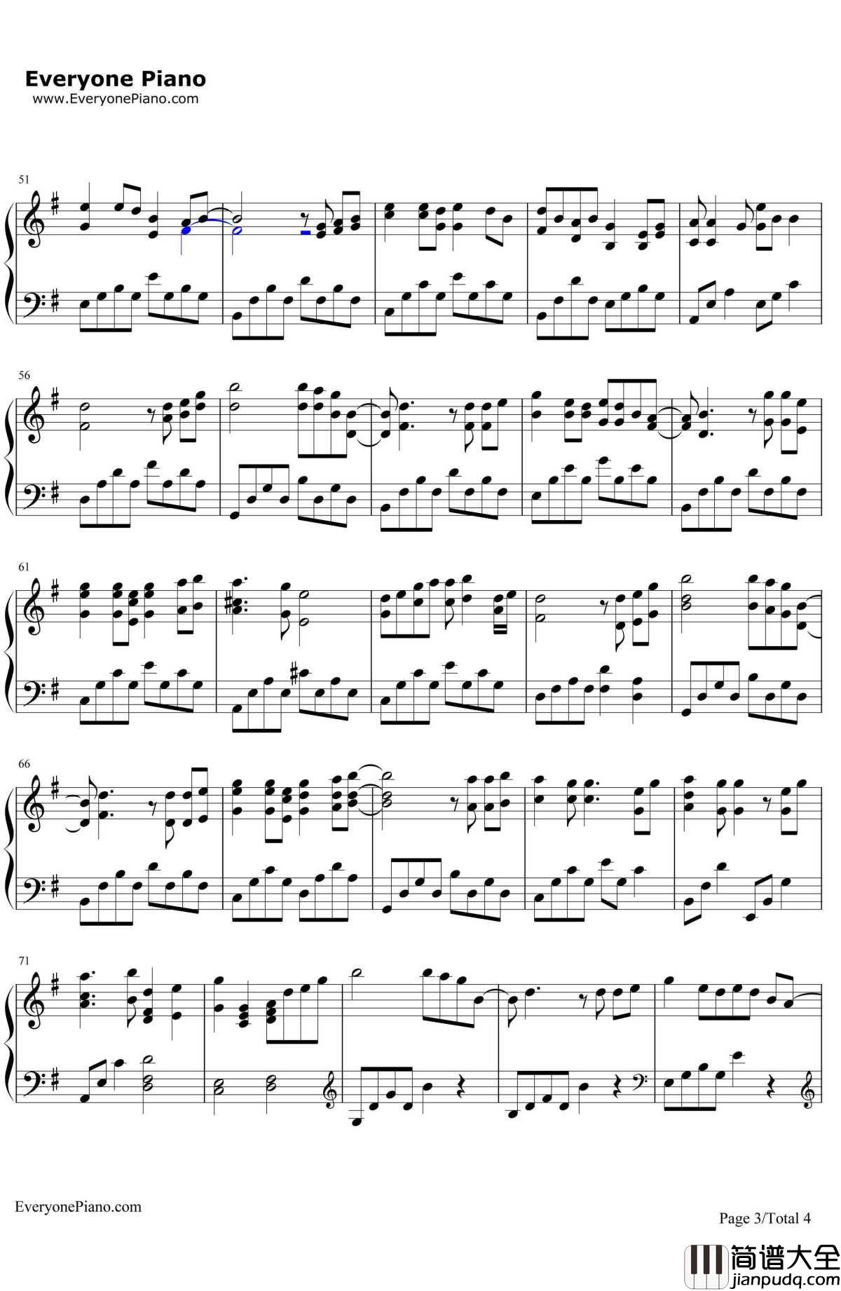 渡红尘钢琴谱_张碧晨_网游_蜀山缥缈录_主题曲