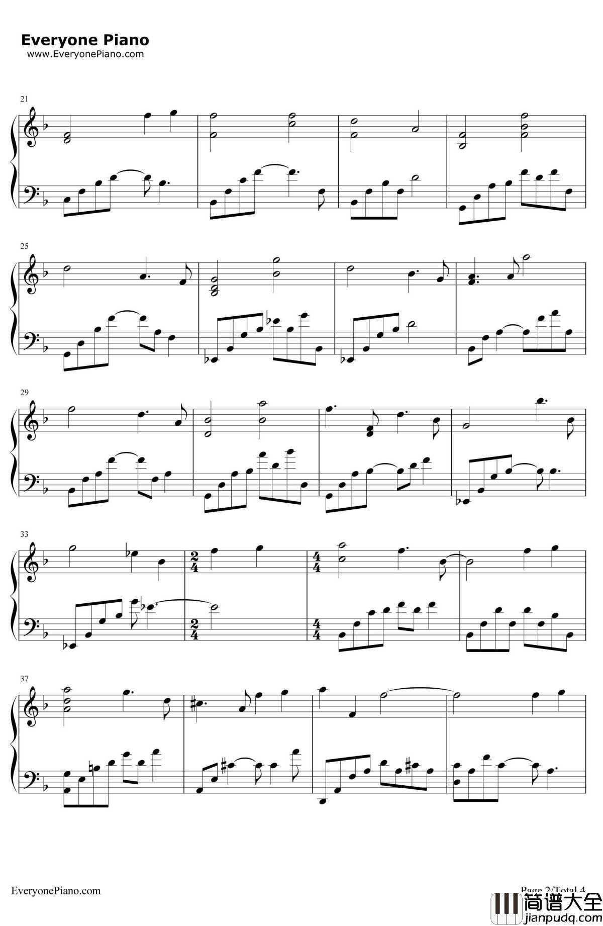 I_Could_See_You钢琴谱_Yiruma李闰珉