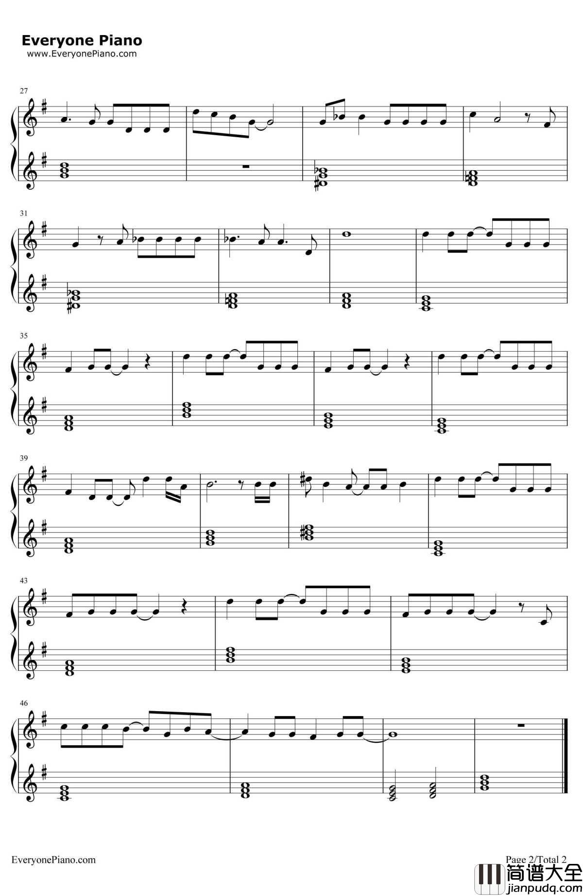 君のままで钢琴谱_azusa_アマガミSSOP2_圣诞之吻SSOP2