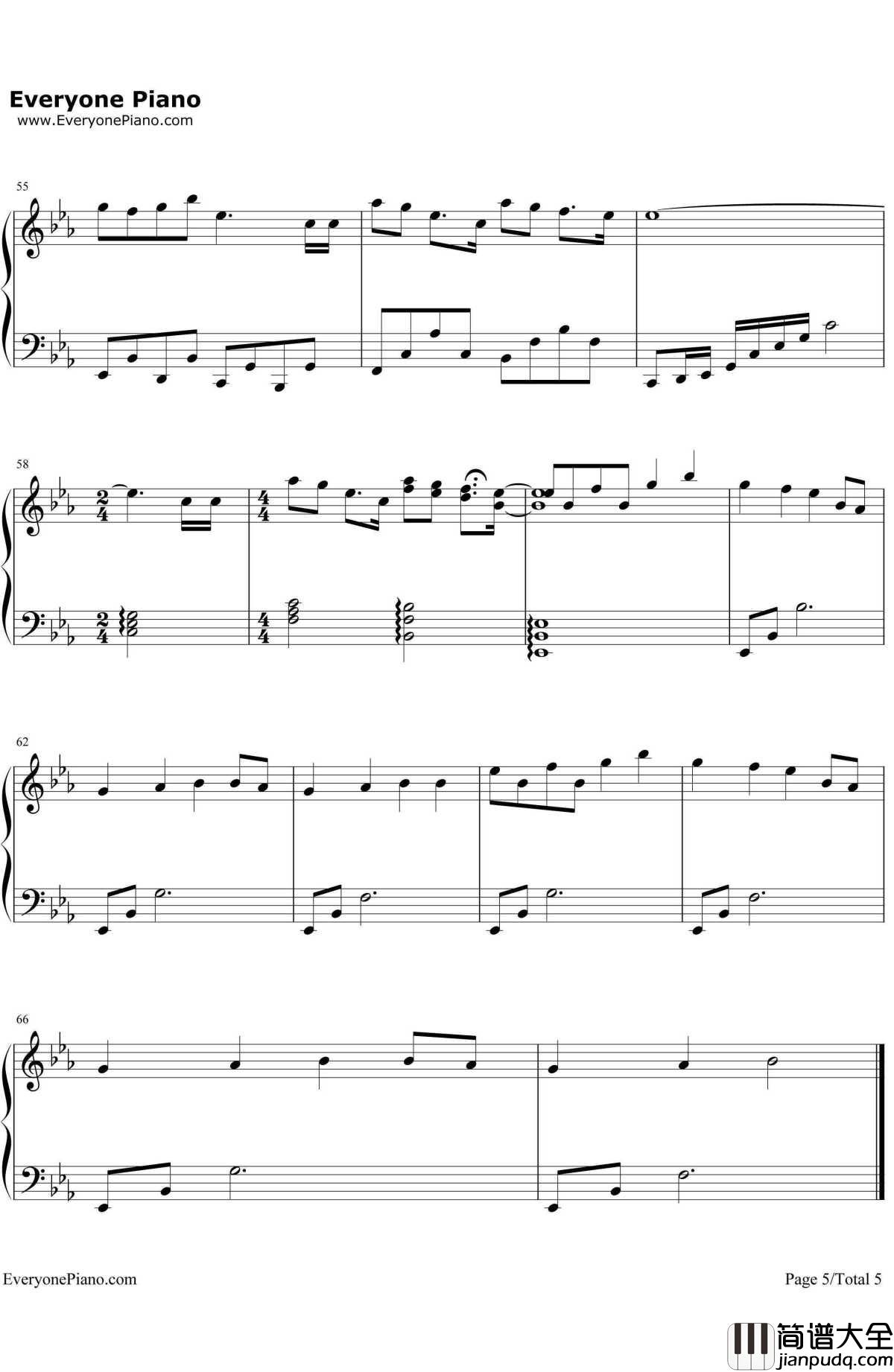 When_Christmas_Comes_To_Town钢琴谱_MatthewHallMeaganMoore_圣诞歌曲