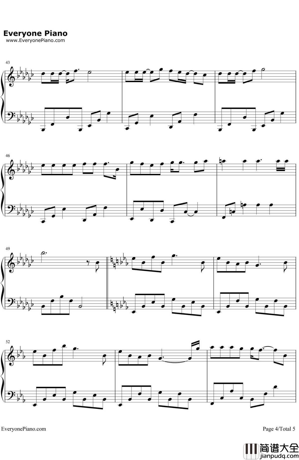 When_Christmas_Comes_To_Town钢琴谱_MatthewHallMeaganMoore_圣诞歌曲