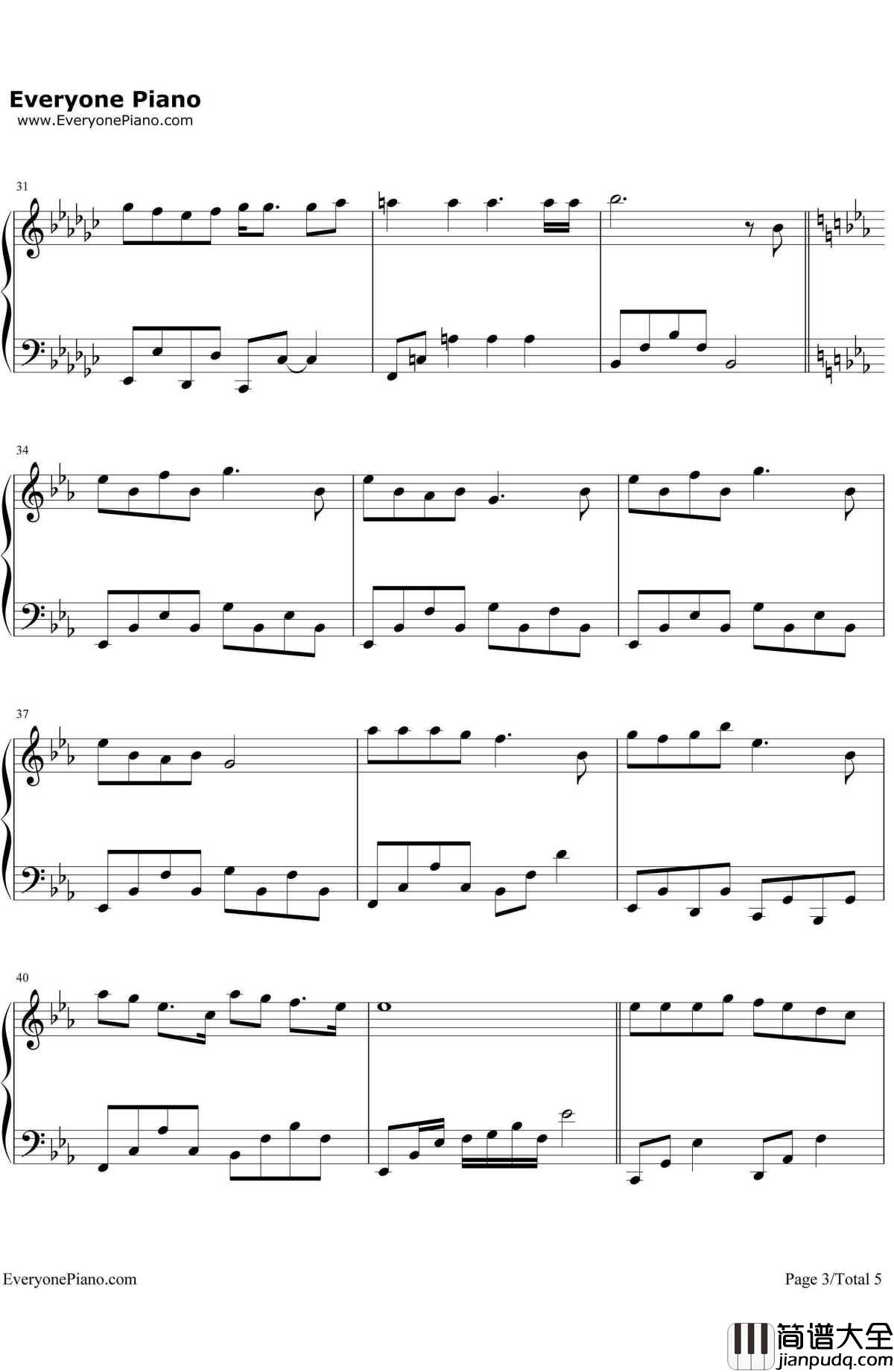 When_Christmas_Comes_To_Town钢琴谱_MatthewHallMeaganMoore_圣诞歌曲