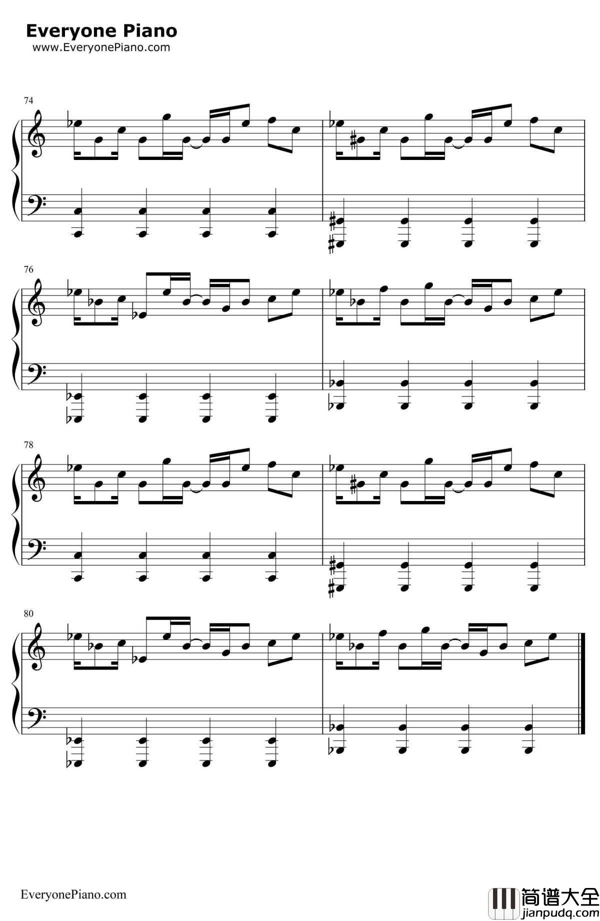 I_Need_Your_Love钢琴谱_CalvinHarrisft.EllieGoulding