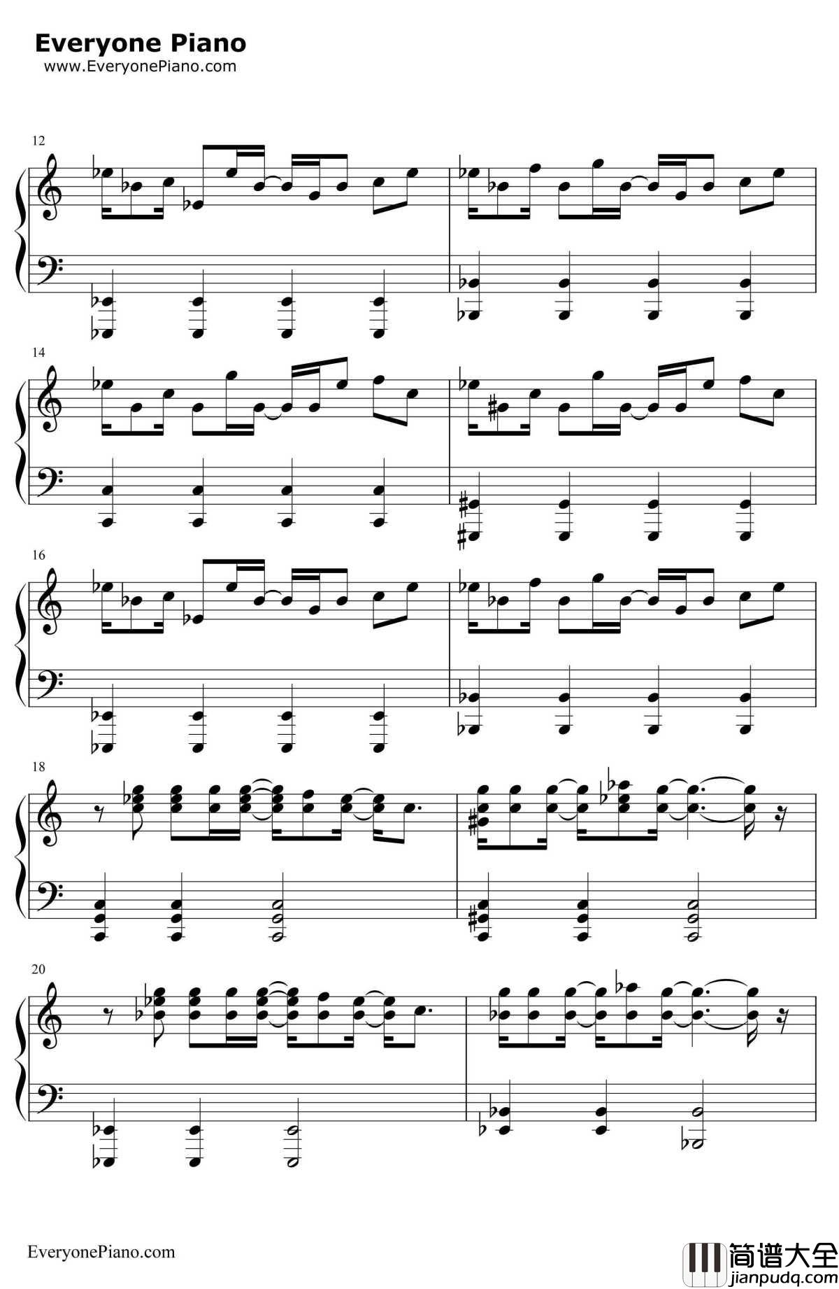 I_Need_Your_Love钢琴谱_CalvinHarrisft.EllieGoulding