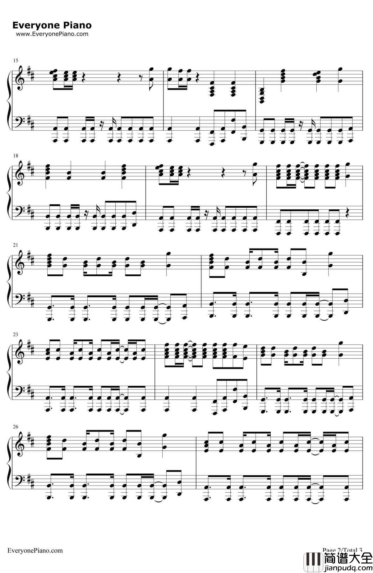 Diamonds钢琴谱_Rihanna