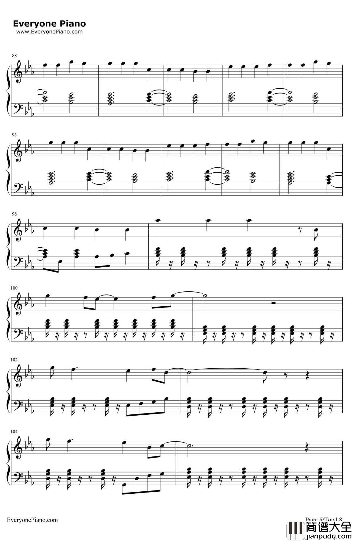 I_Remember_You钢琴谱_TomChaplin