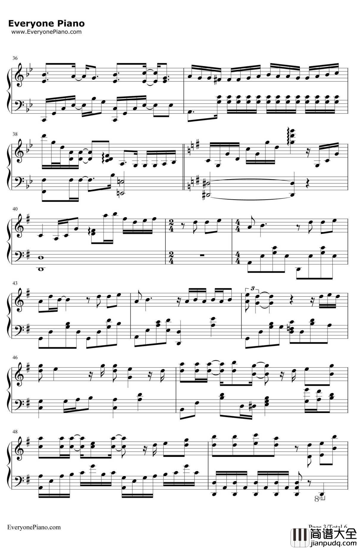 别来无恙钢琴谱_李佳薇__千金女贼_插曲