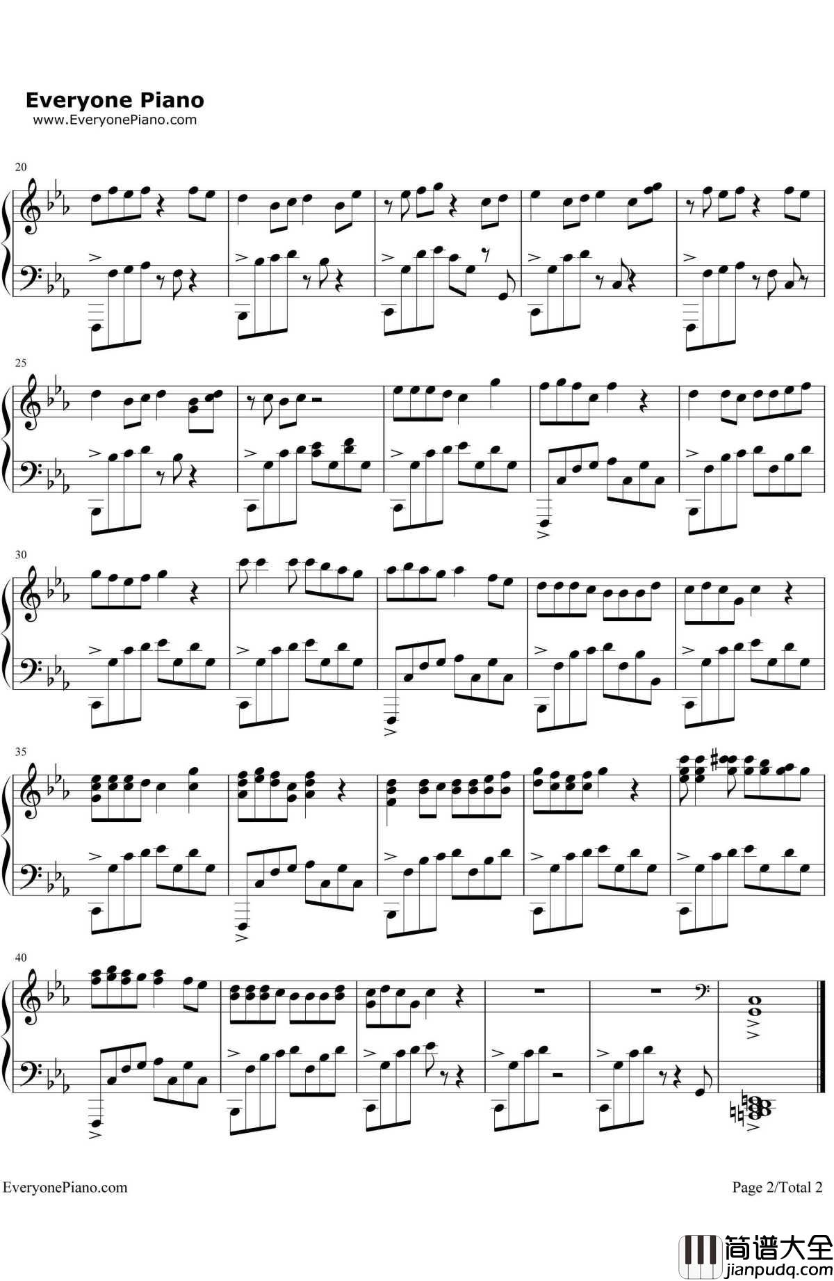 玫瑰钢琴谱_本兮