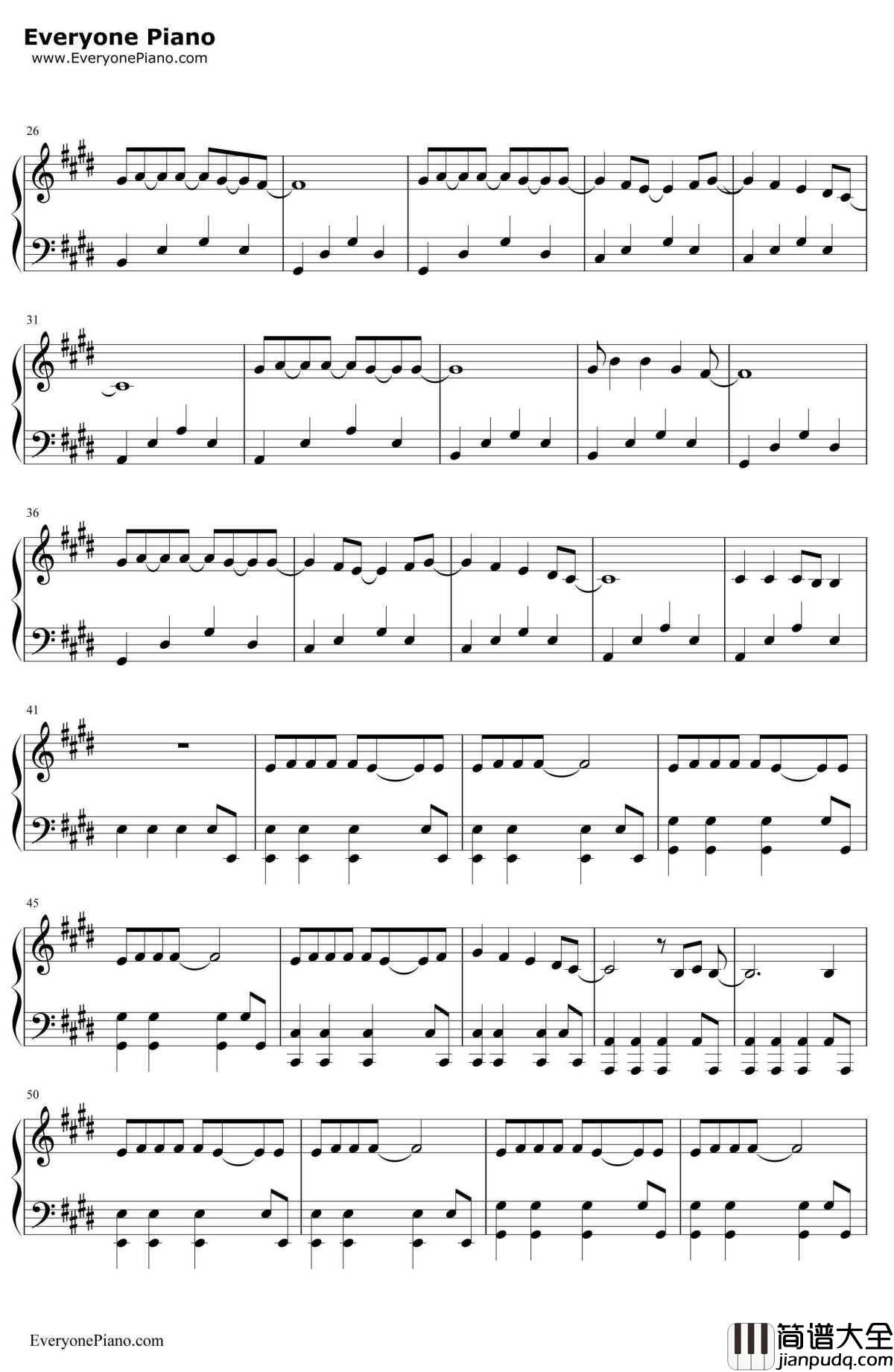 The_One_That_Got_Away钢琴谱_KatyPerry