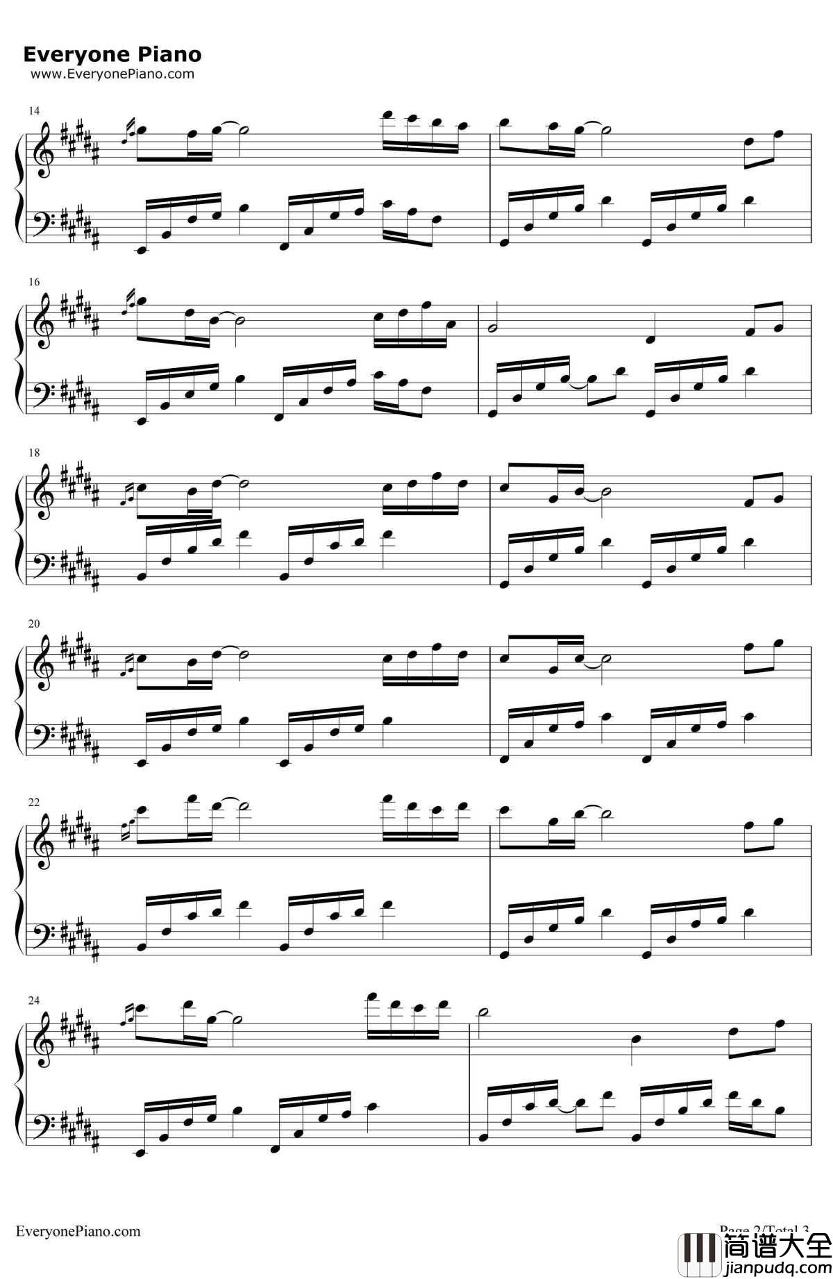 白羊座的忧伤钢琴谱_石进_夜的钢琴曲II