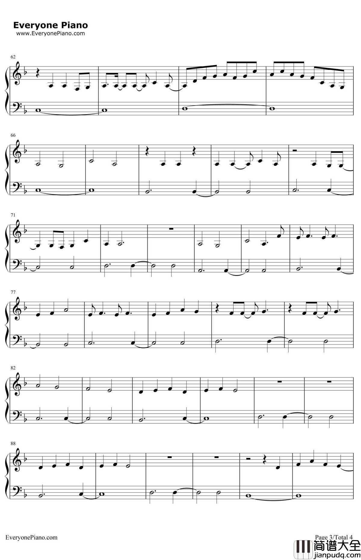 我梦见我梦见我钢琴谱_本兮