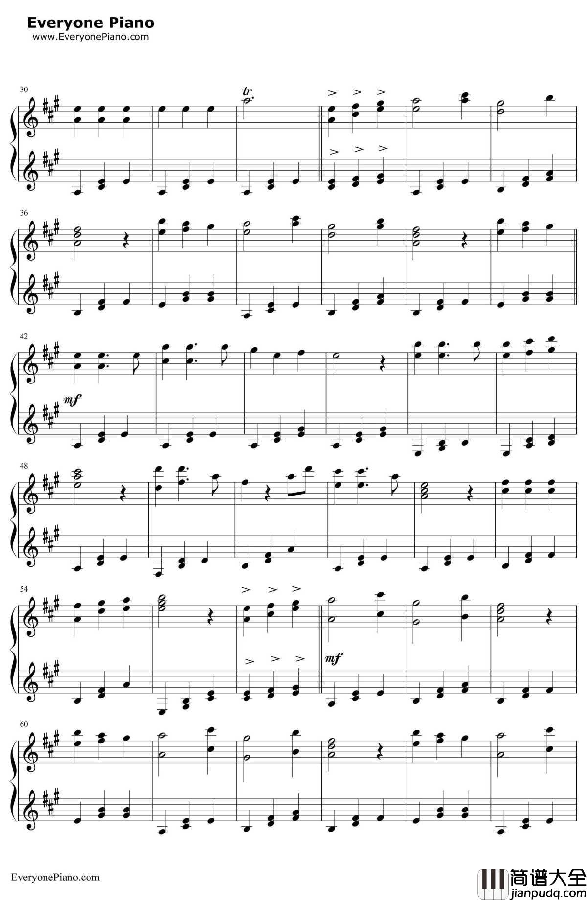 夏日华尔兹钢琴谱_班得瑞__琉璃湖畔_班得瑞