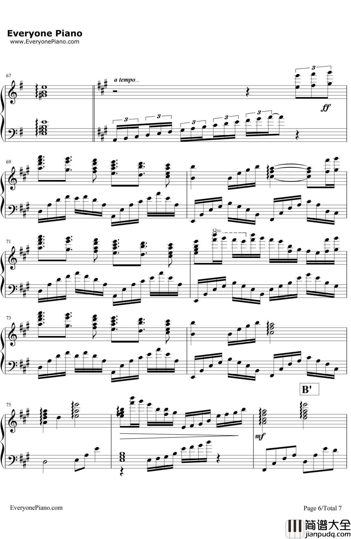 A_New_Day_Has_Come（真爱来临）钢琴谱_CelineDion