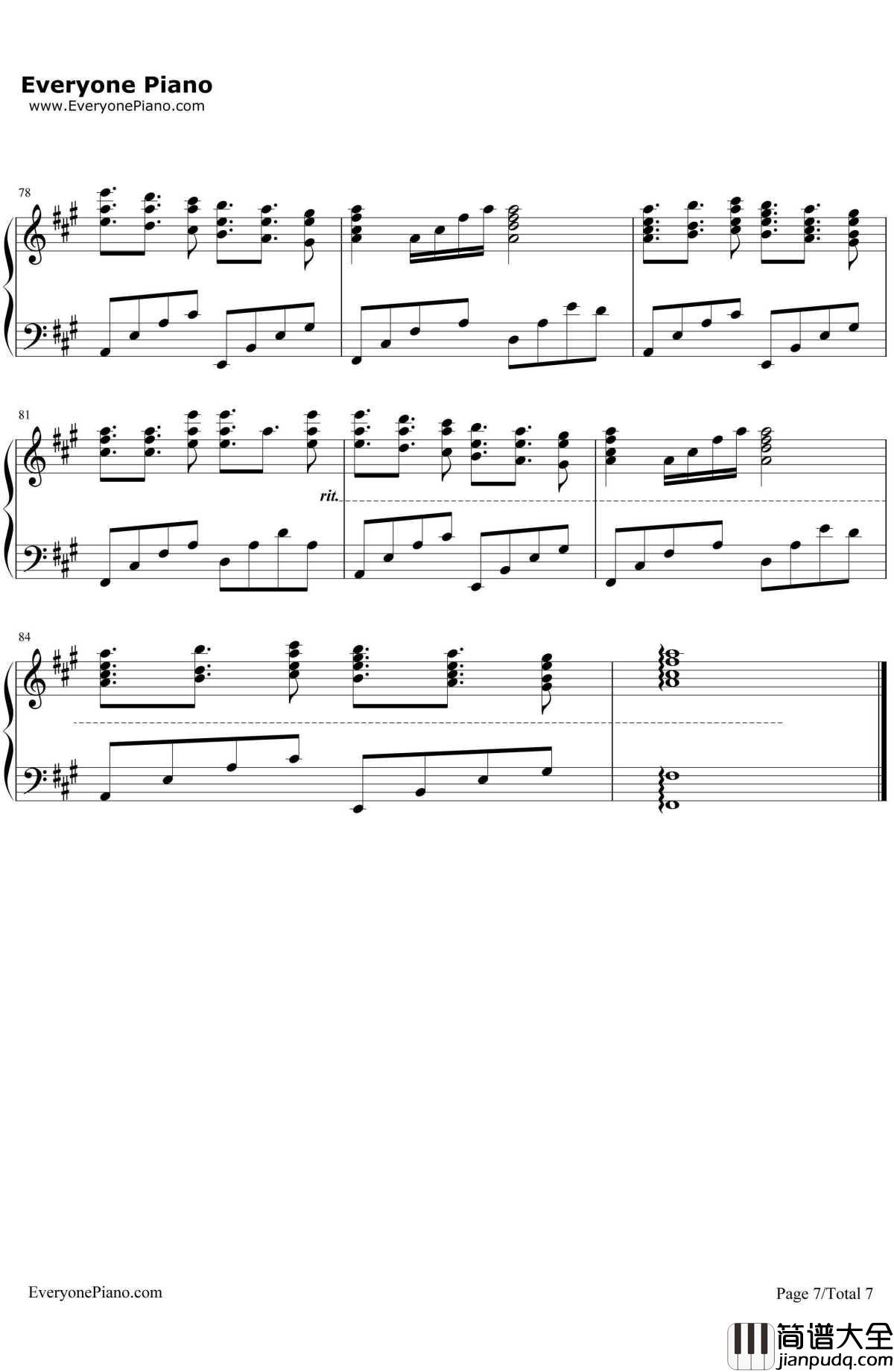 A_New_Day_Has_Come（真爱来临）钢琴谱_CelineDion