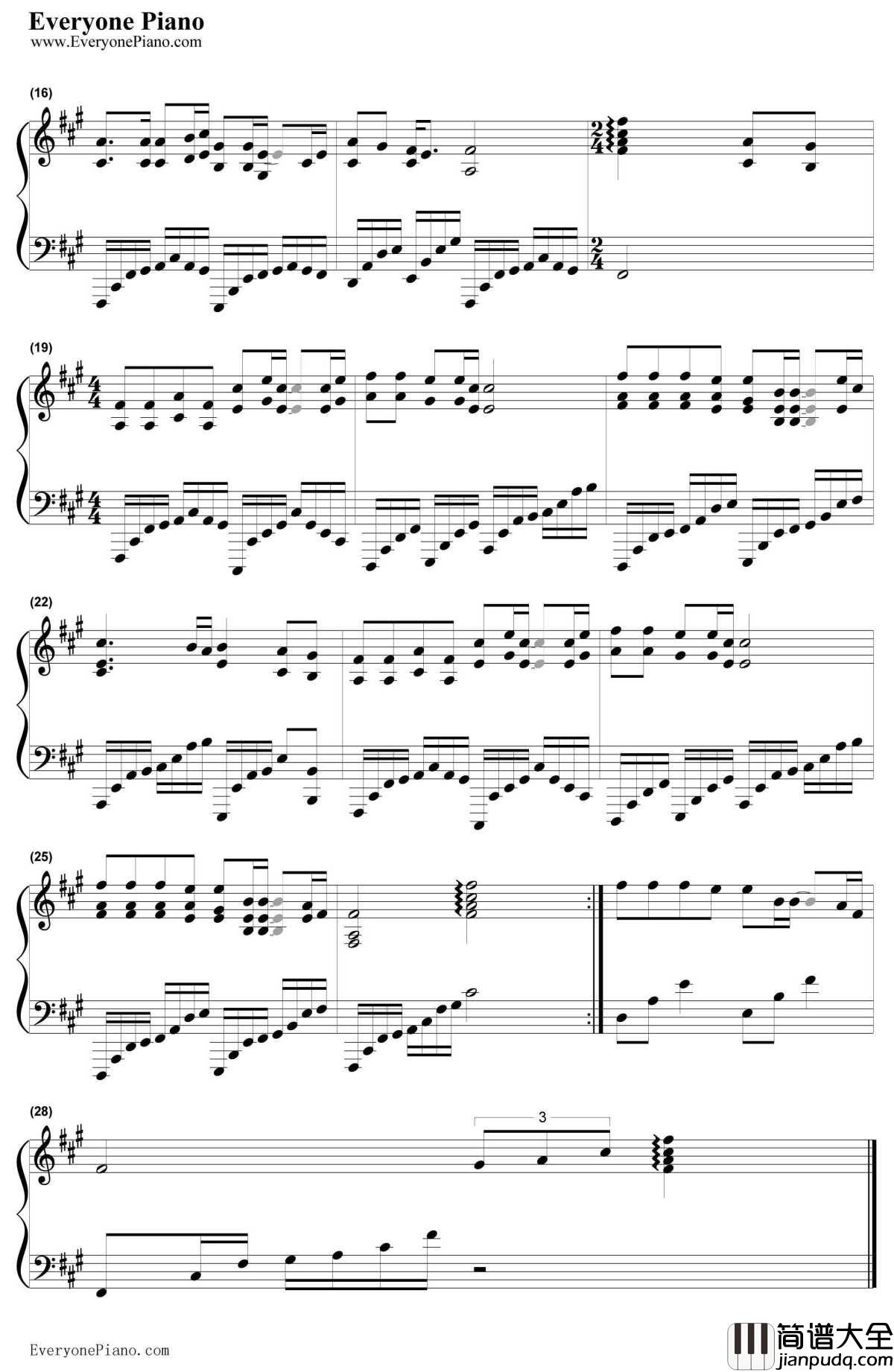 马航去的地方钢琴谱_马健南_MH370