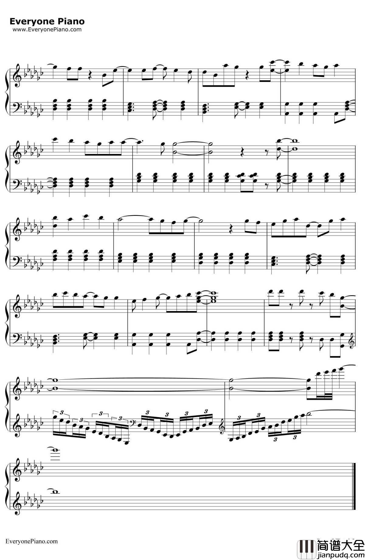 机会的顺序钢琴谱_AKB48