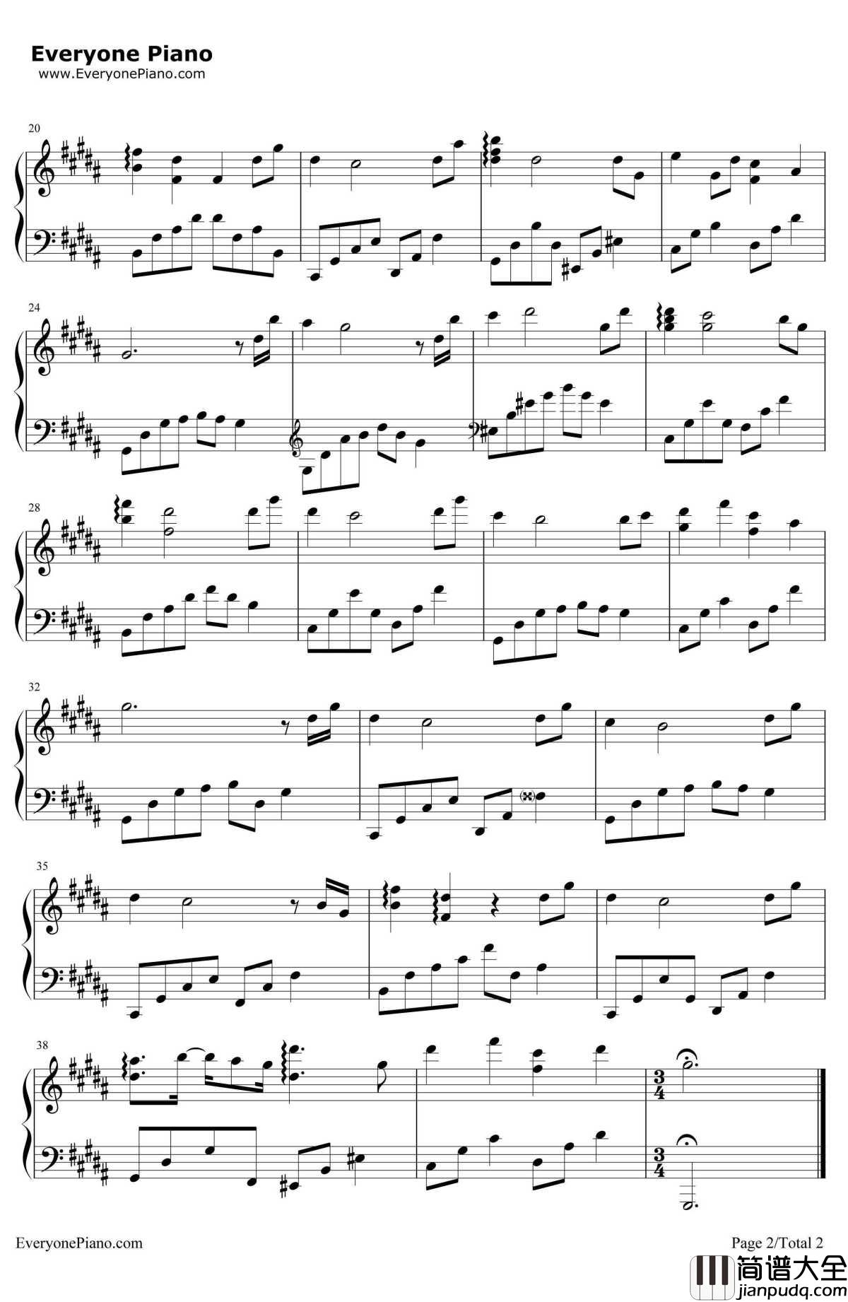 就这样远远地看着你钢琴谱_石进_夜的钢琴曲Ⅲ