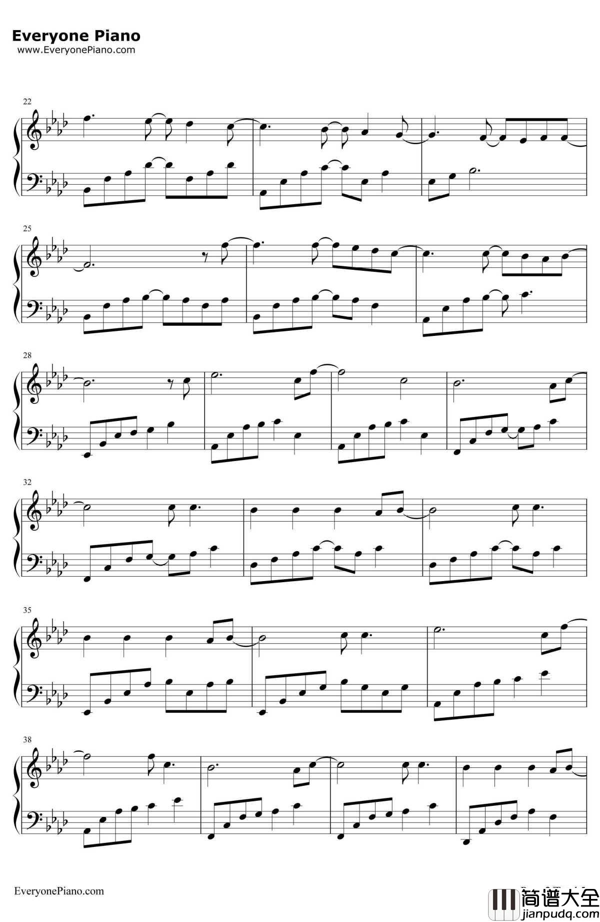 All_of_Me钢琴谱_JohnLegend_完整版