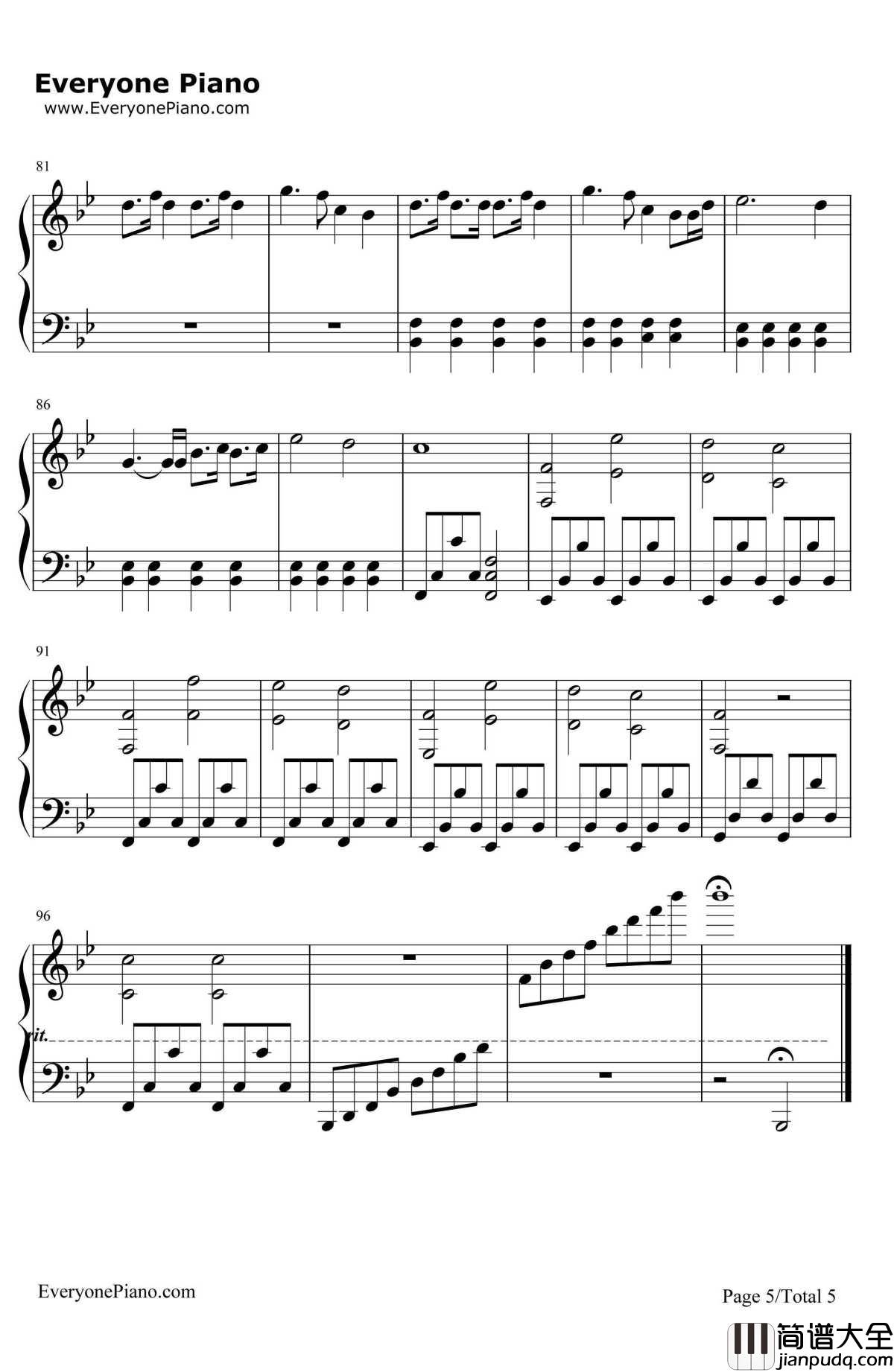 A_Thousand_Years钢琴谱_ChristinaPerri_暮光之城插曲