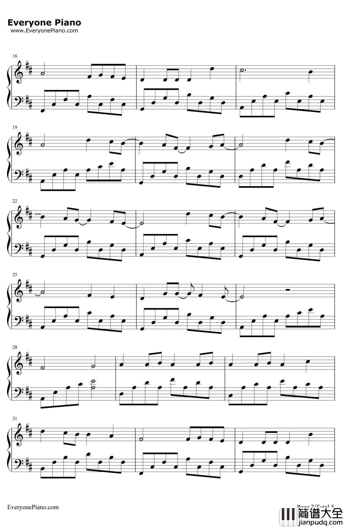 Valder_Fields钢琴谱_TamasWells_个人超喜欢的