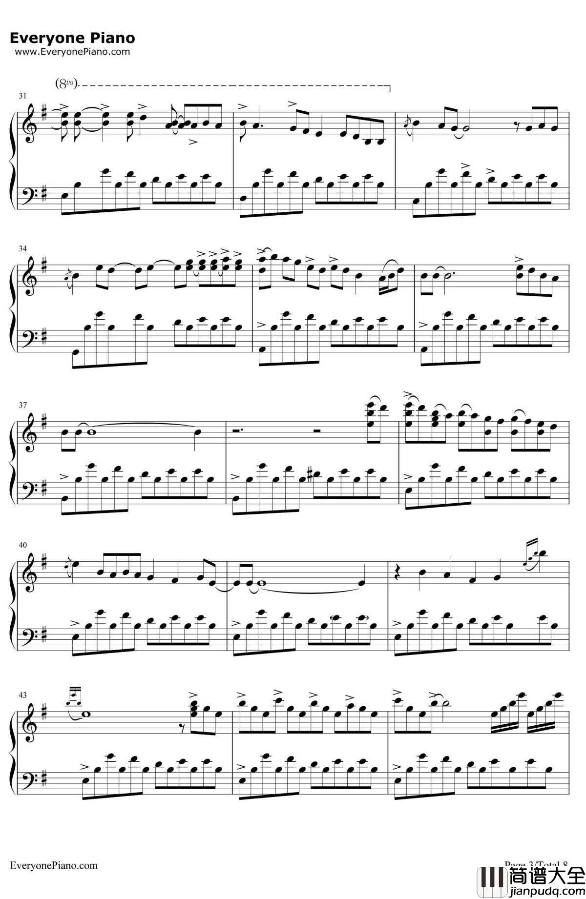 FebruarySea二月海钢琴谱_GeorgeWinston__WinterIntoSpring_GeorgeWinston