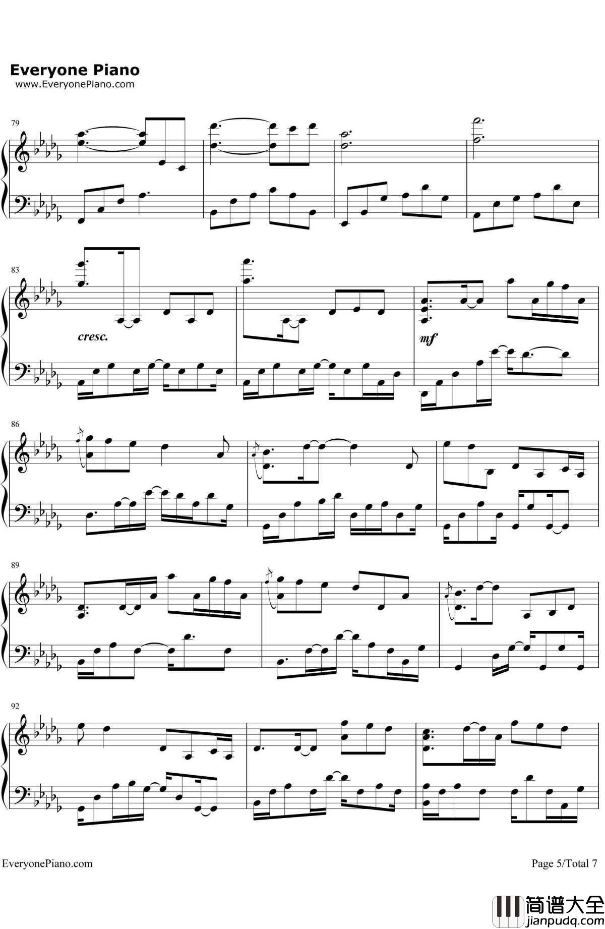 Love钢琴谱_李闰珉