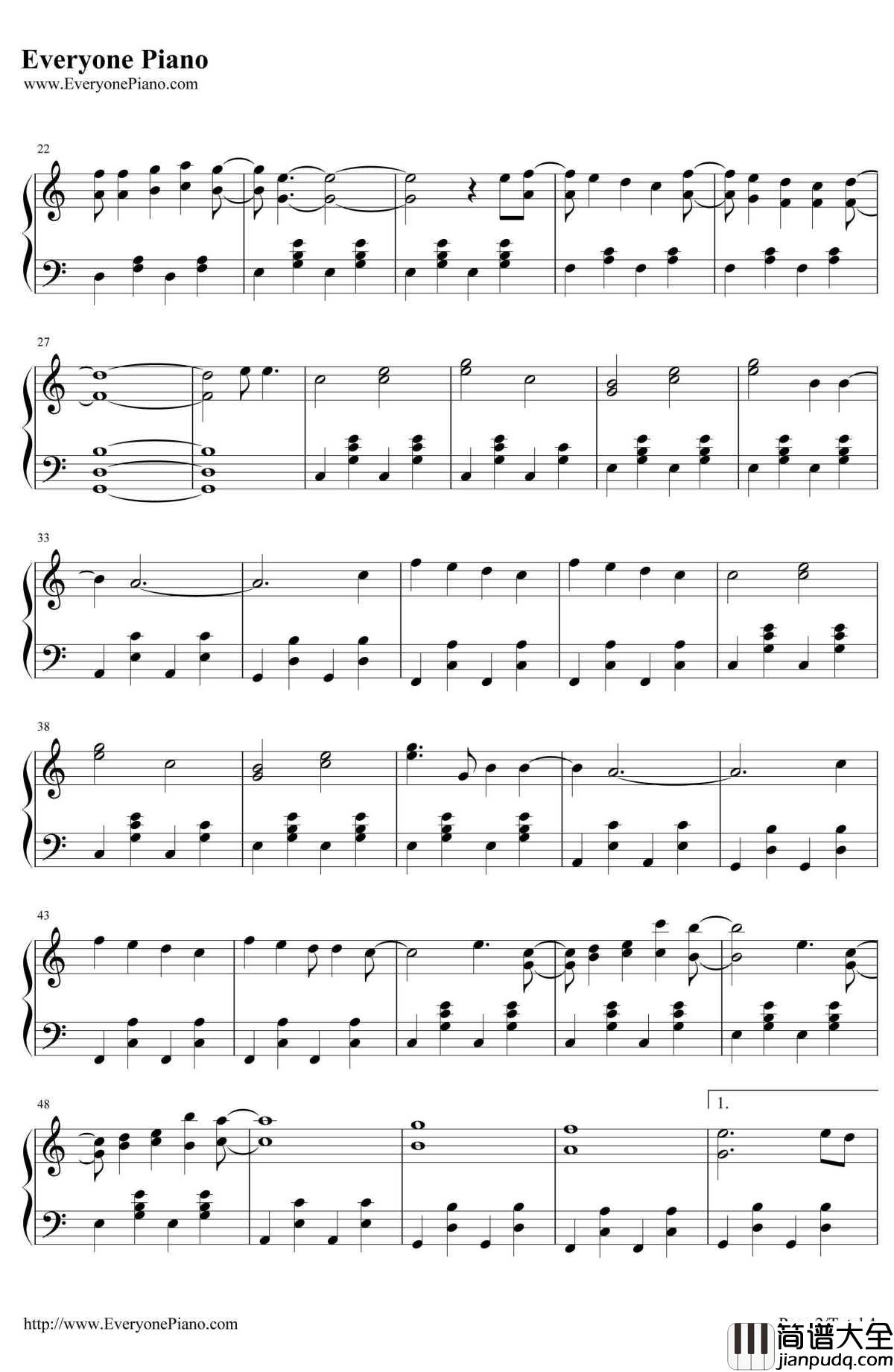 CountOnMe钢琴谱_BrunoMars