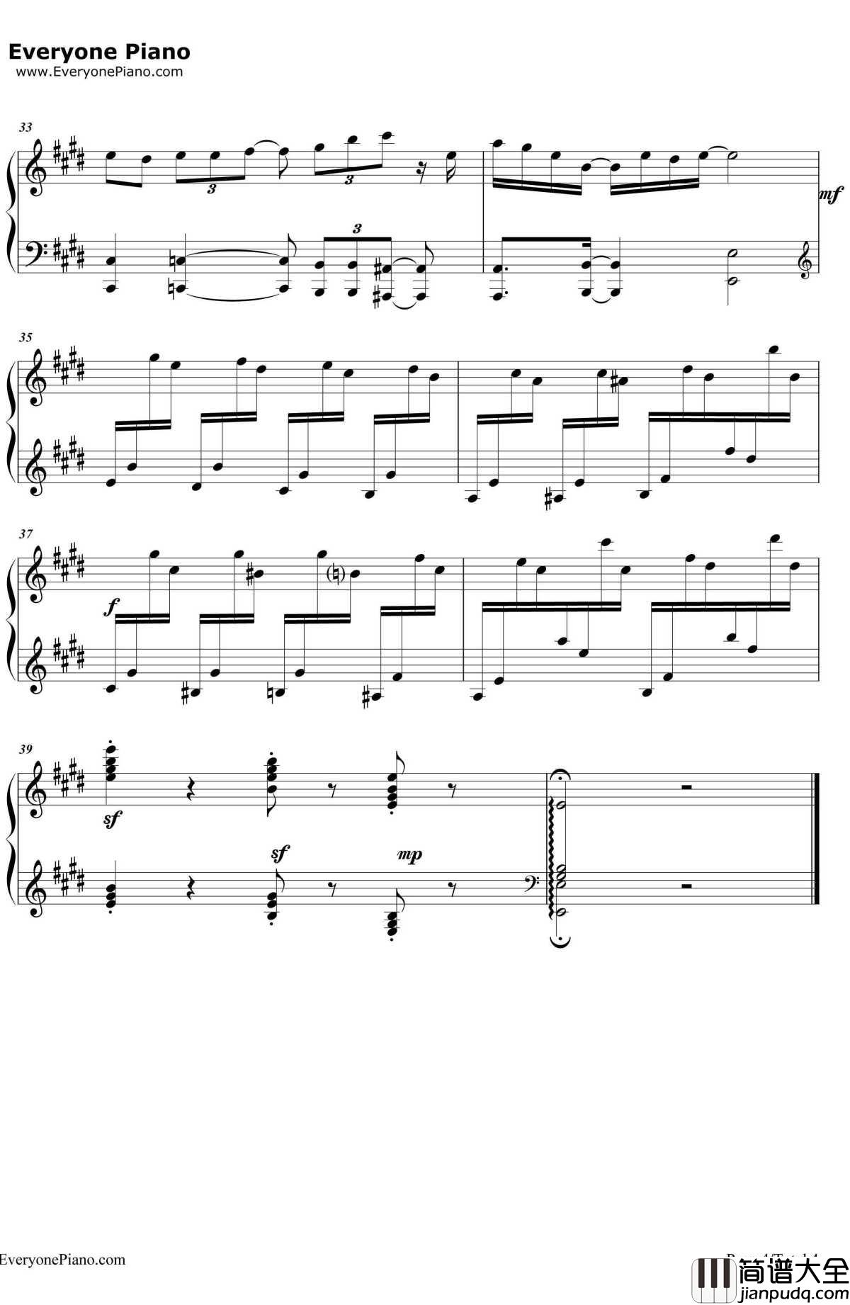 とあるいつもを钢琴谱_幽闭サテライト__小森同学拒绝不了_OP