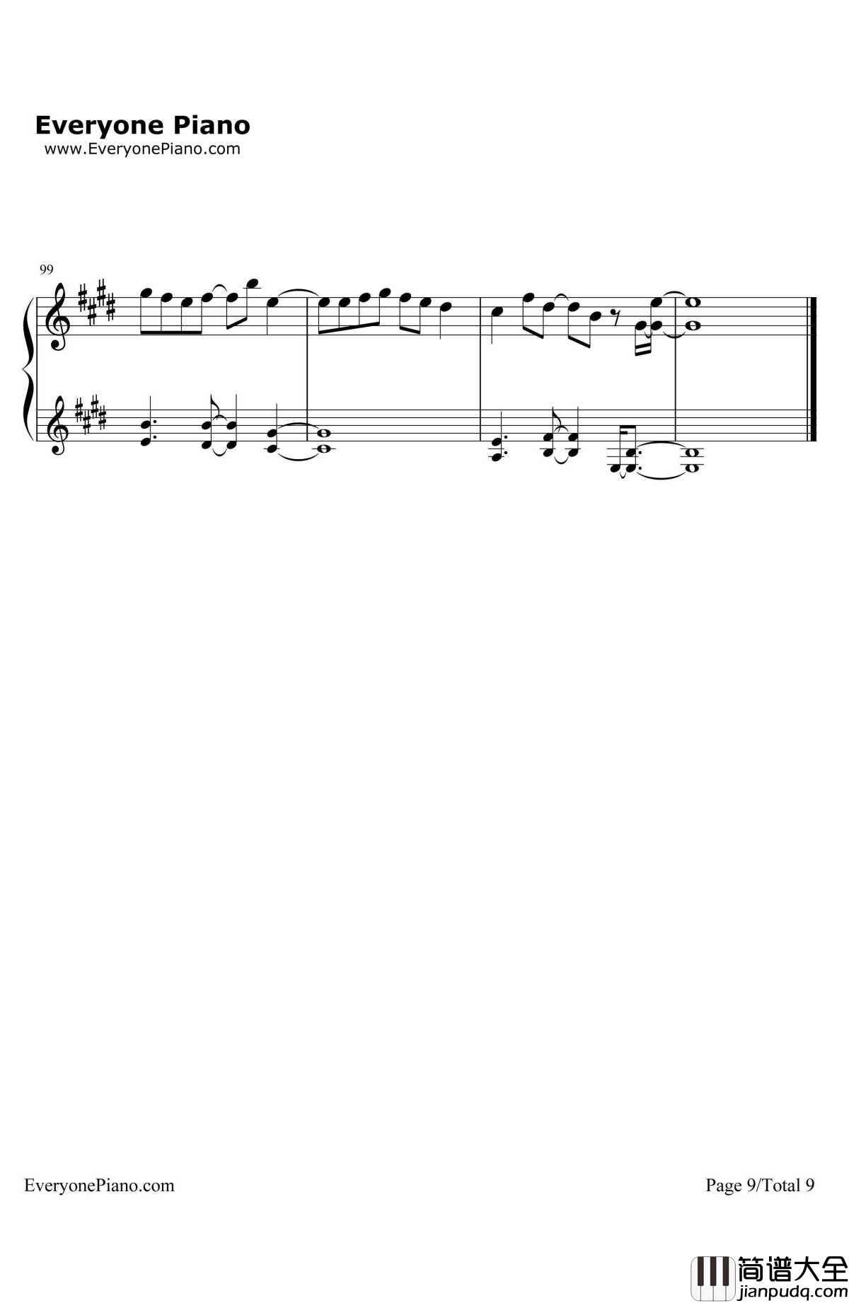 君の名は希望钢琴谱_乃木坂46