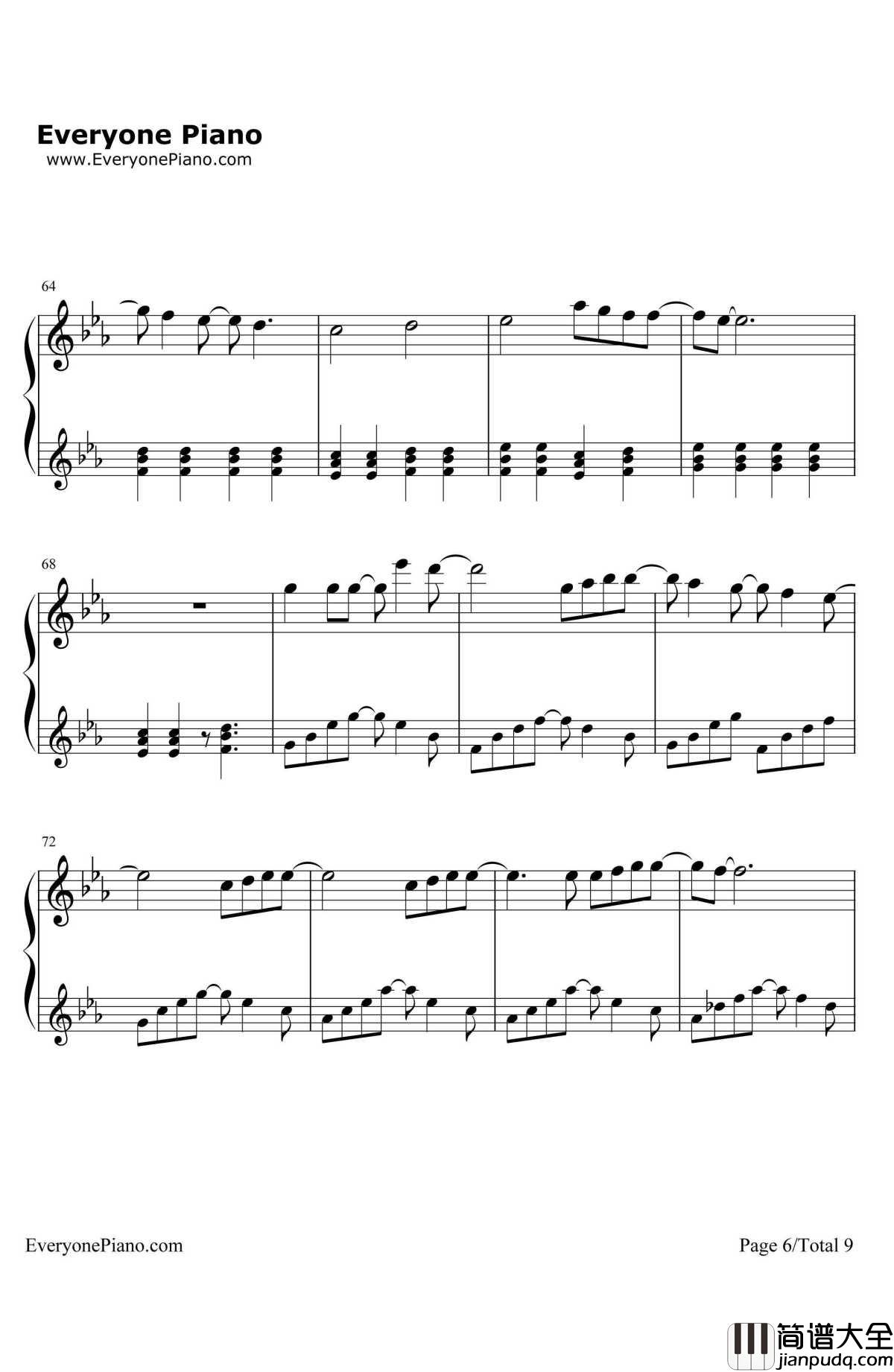 君の名は希望钢琴谱_乃木坂46