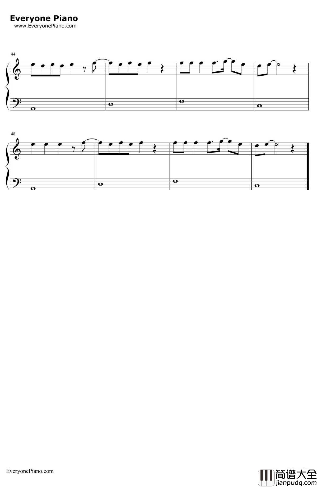 Rain_Over_Me钢琴谱_Pitbull