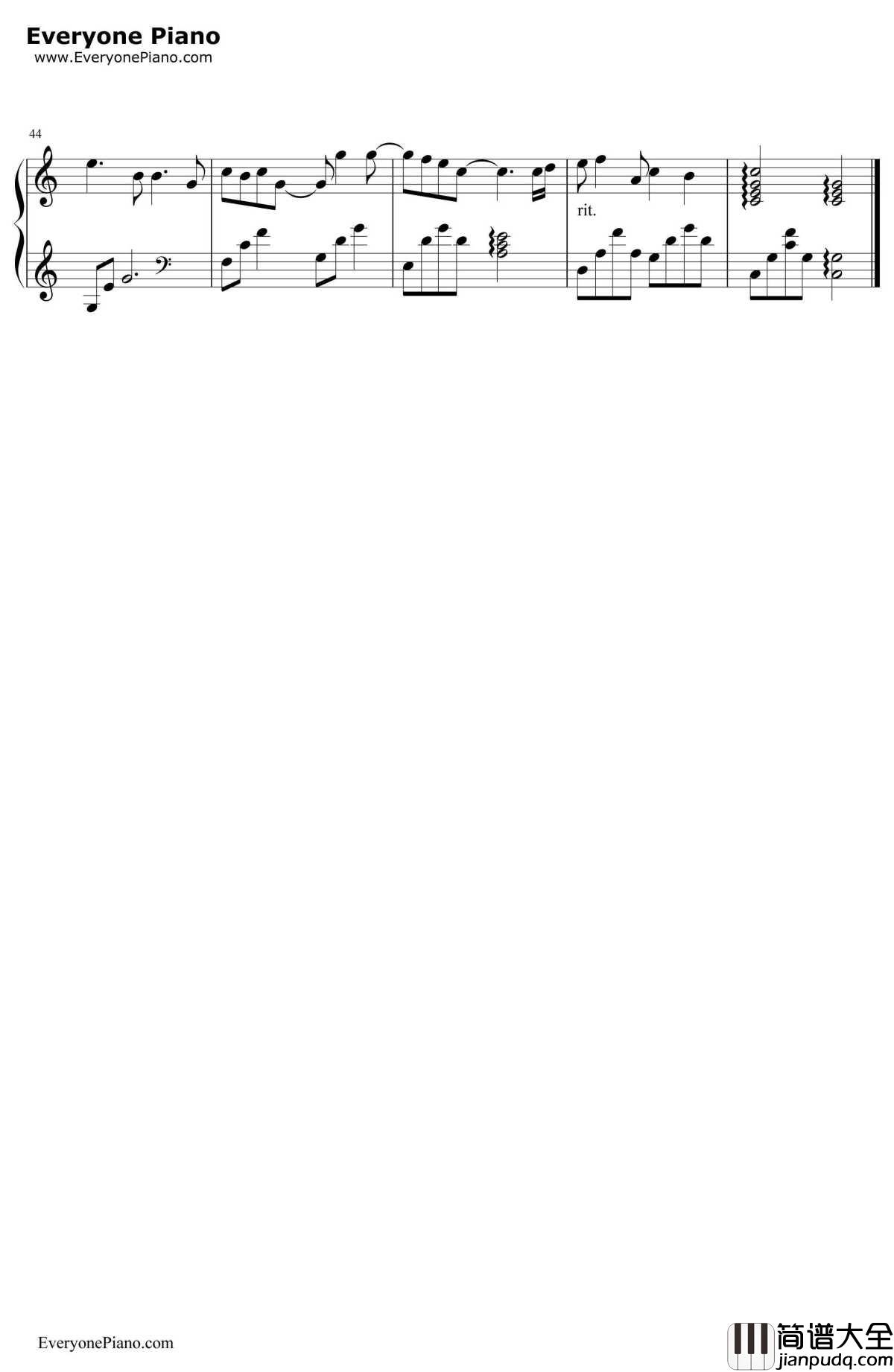 约束のブーケ钢琴谱_なるちょ__この青空に约束を_OST