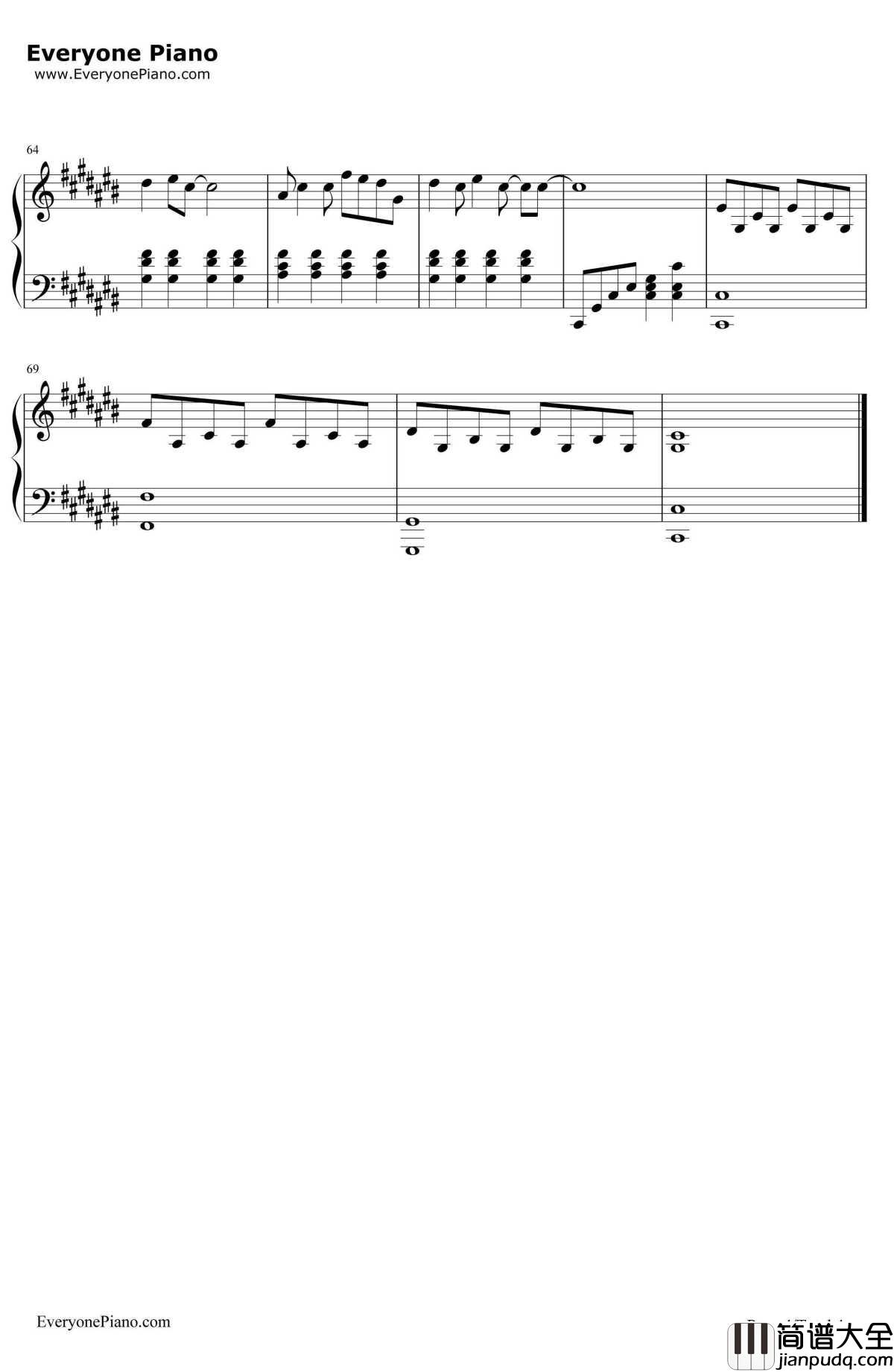 你不知道的事（完整版）钢琴谱_王力宏__恋爱通告_主题曲