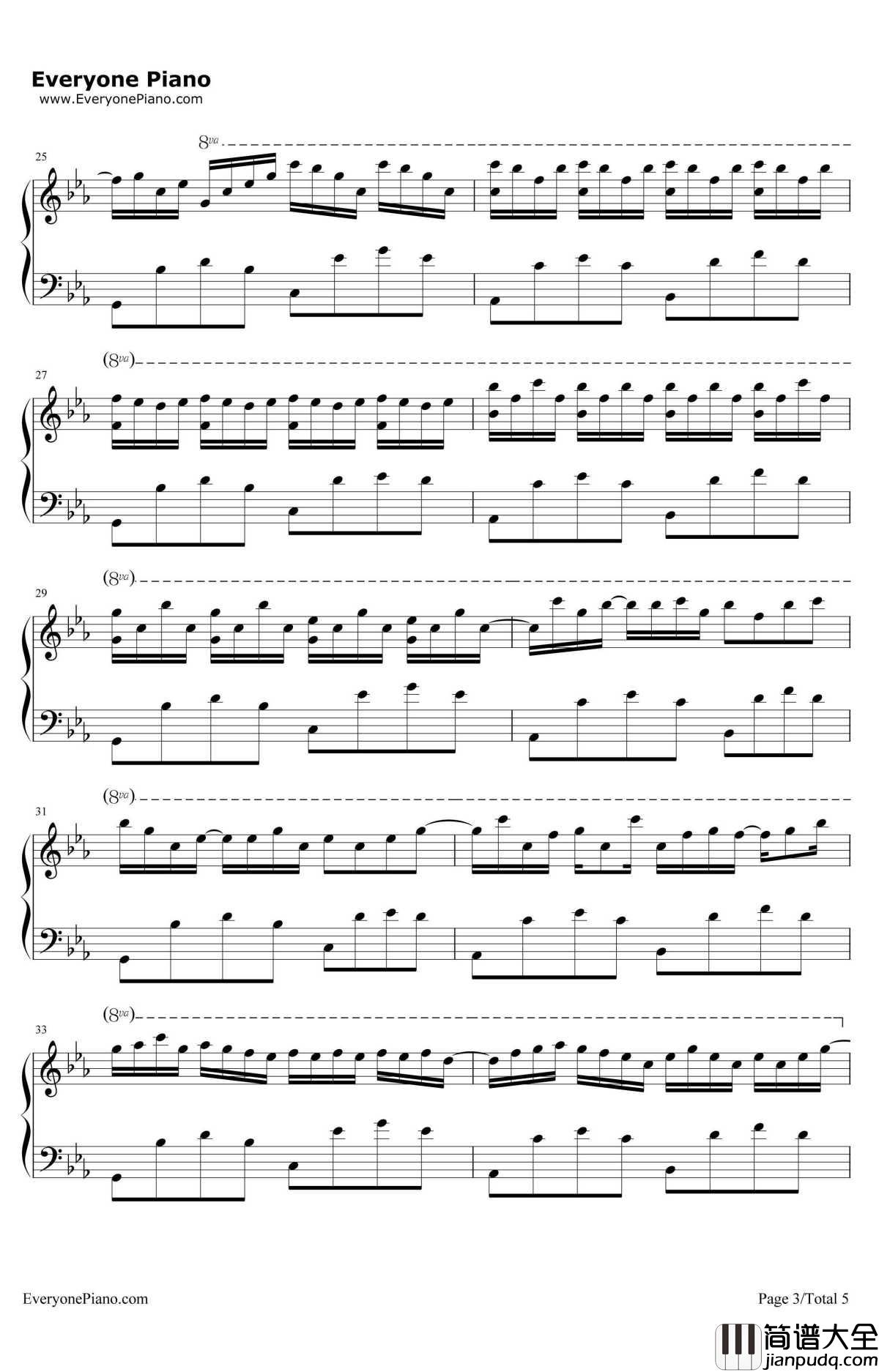 摆动的心钢琴谱_Music゛◆Kゝ