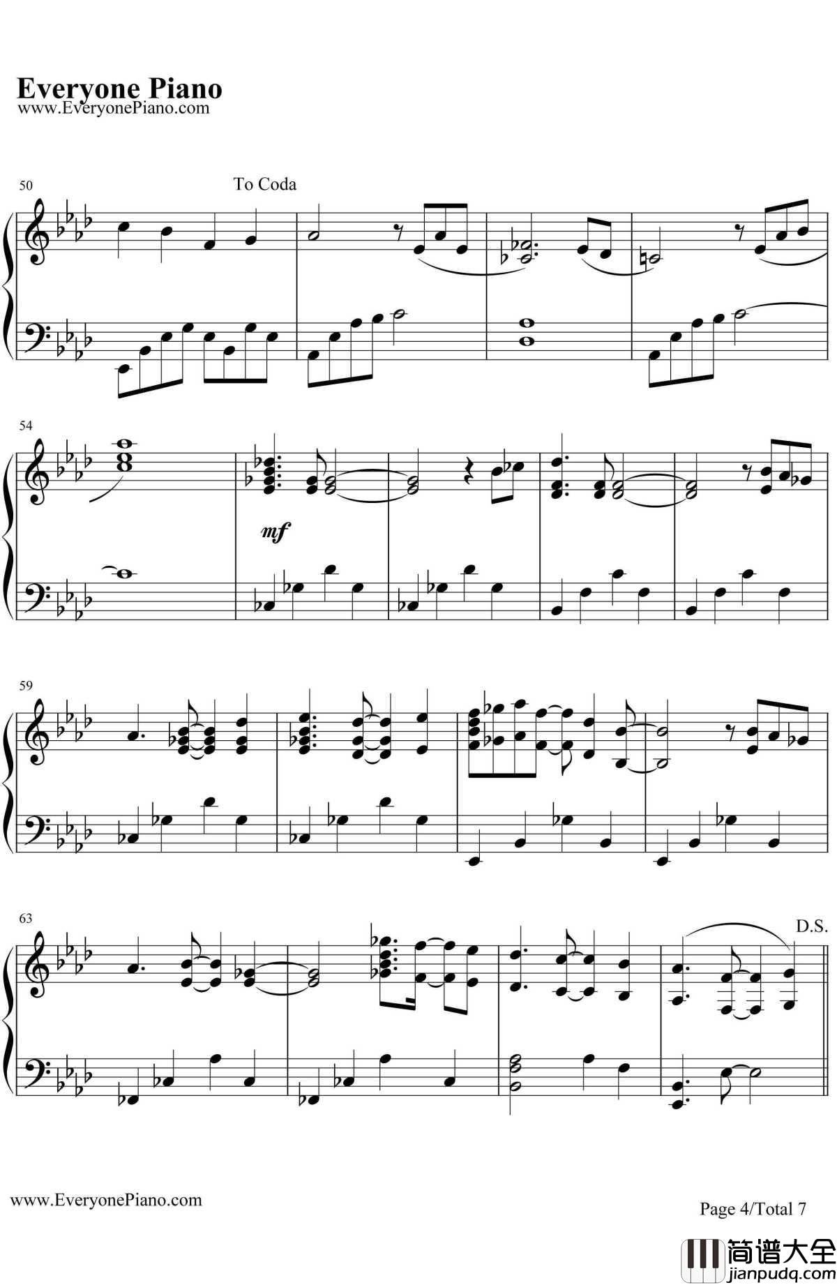 The_Wind_of_Life钢琴谱_久石让_生命之风