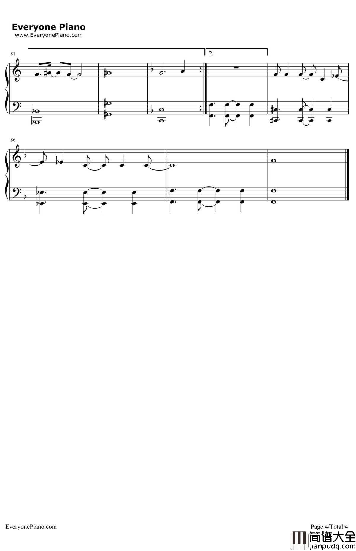 Love_Wins钢琴谱_Tom_Chaplin