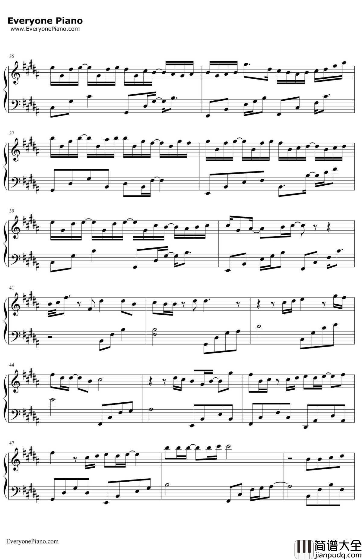 最美的时光钢琴谱_王源