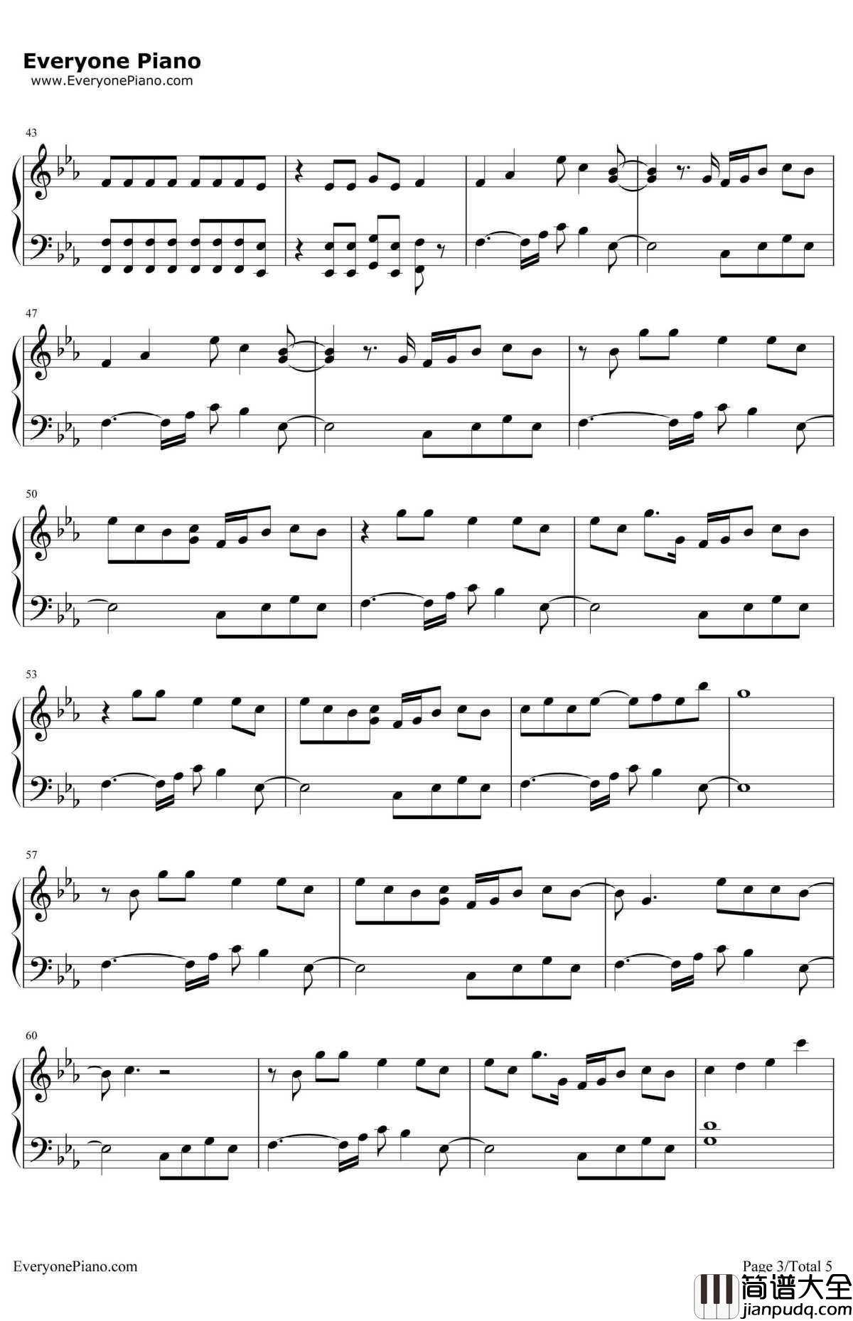 This_Girl钢琴谱_Kungs