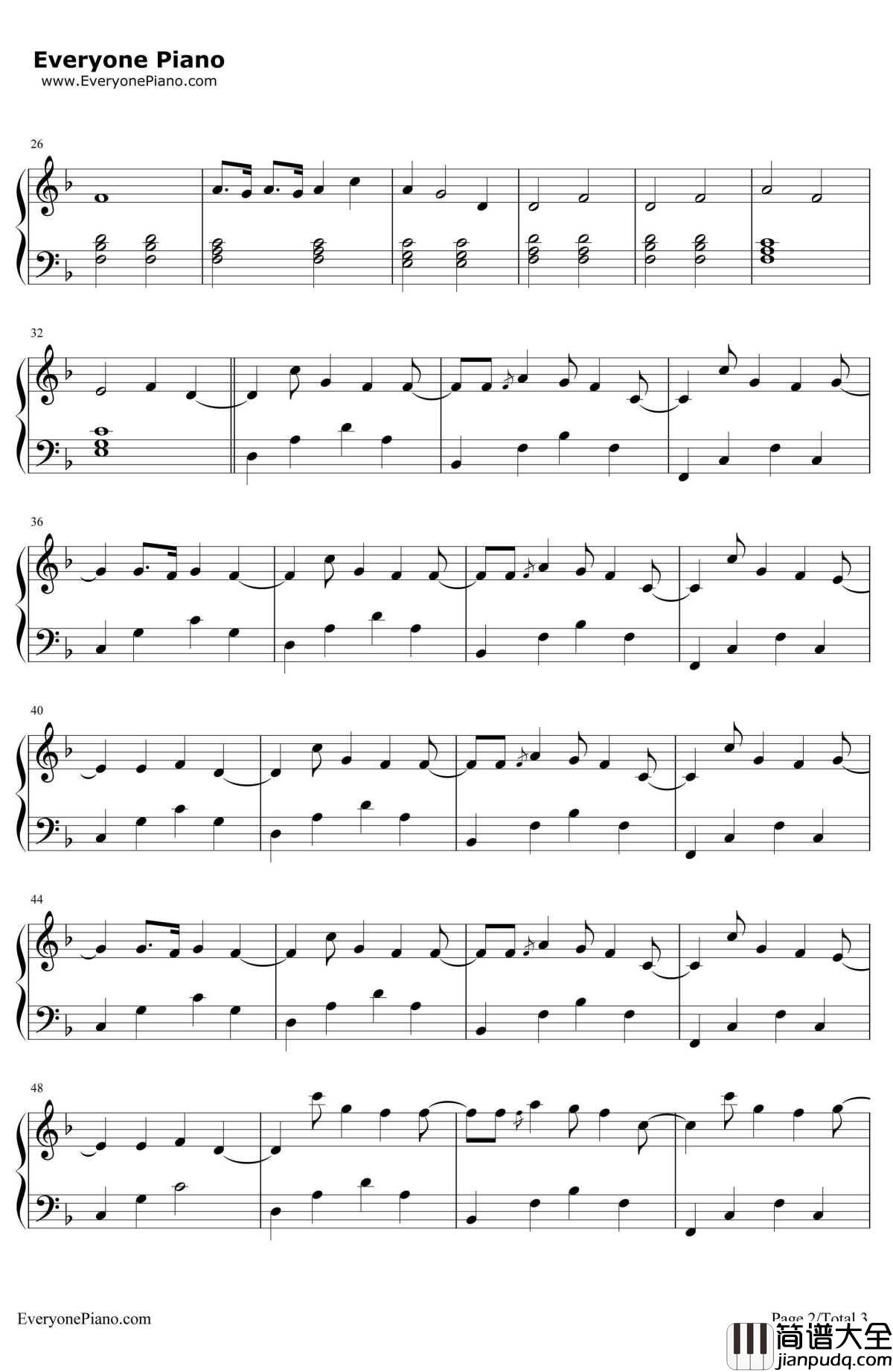 The_Ocean钢琴谱_Mike_Perry