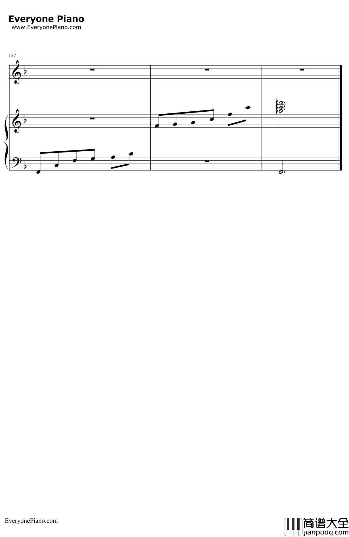 千与千寻和卡农合奏钢琴谱_久石让宫崎骏