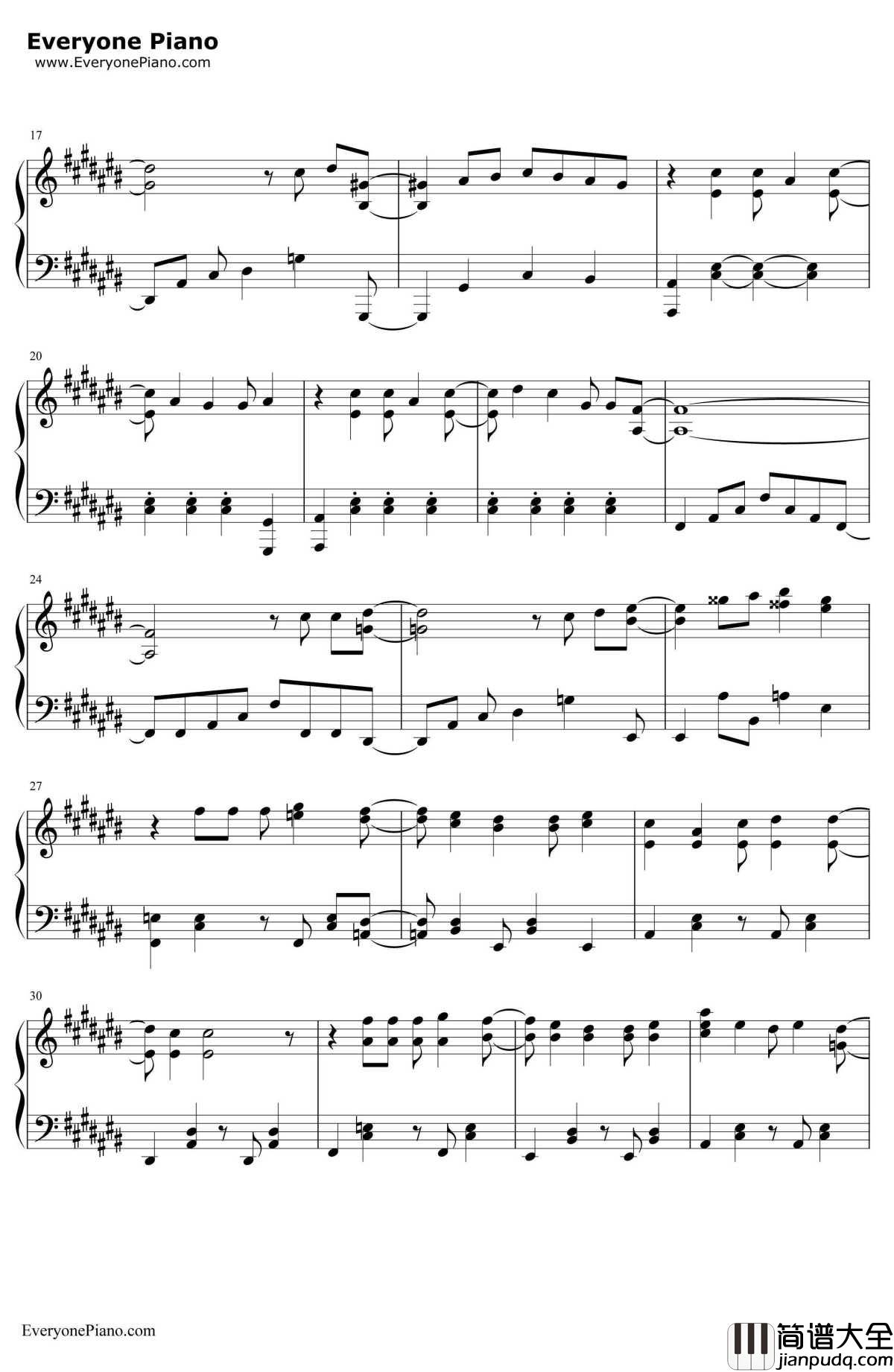 Rough_Diamonds钢琴谱_SCREEN_mode_TV动画_食戟之灵贰之皿_片头曲