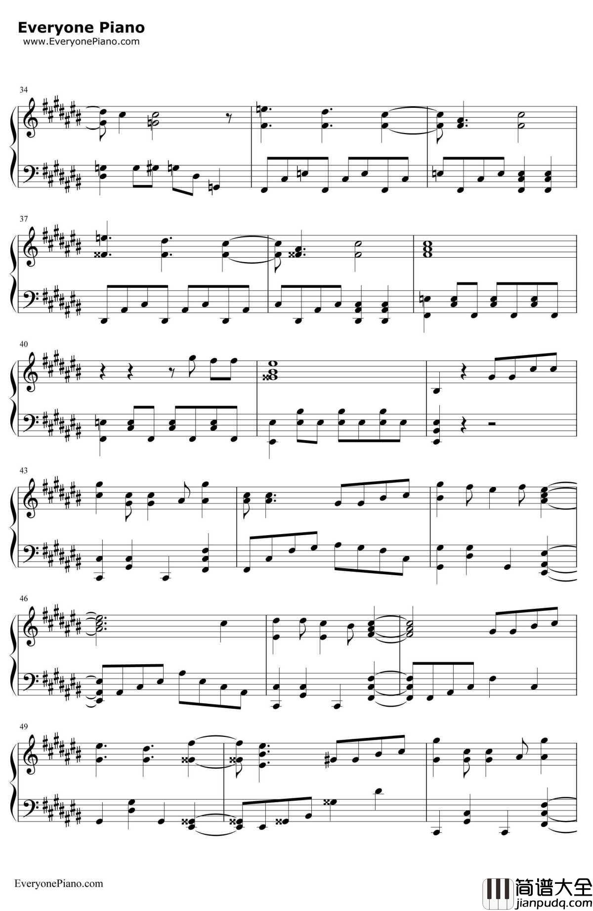 Rough_Diamonds钢琴谱_SCREEN_mode_TV动画_食戟之灵贰之皿_片头曲