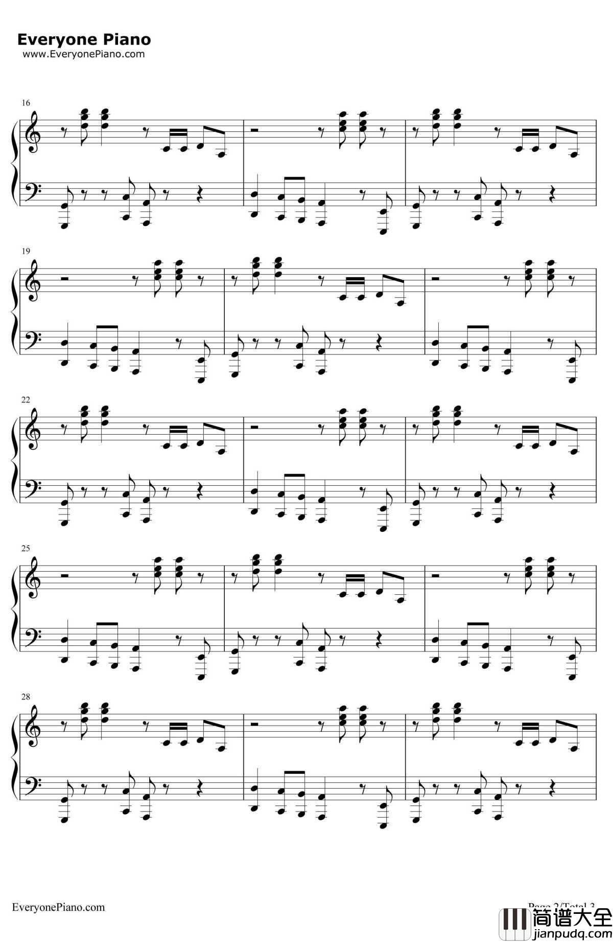 Can't_Touch_This（U_Can't_Touch_This）钢琴谱_MC_Hammer