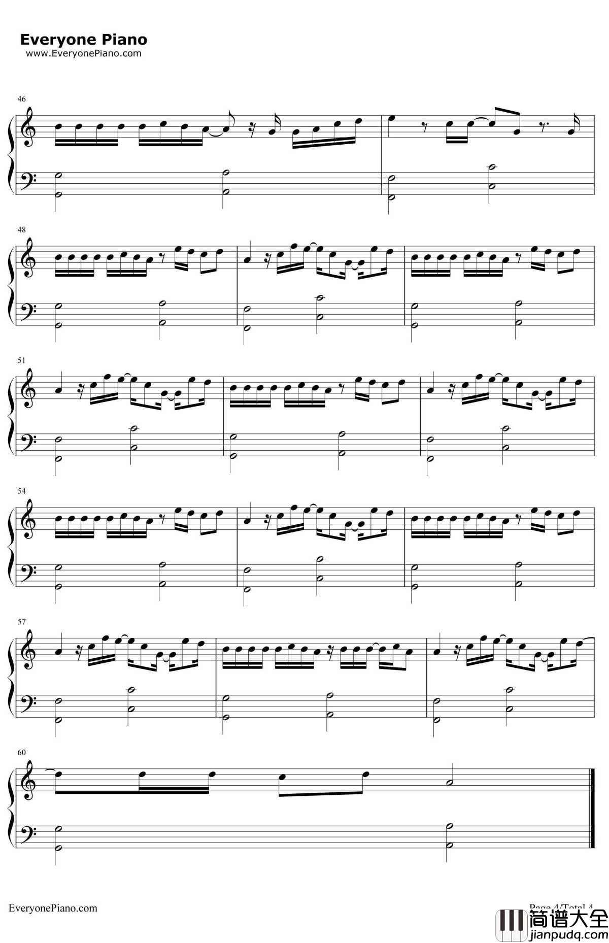 I Don't Wanna Live Forever钢琴谱_Zayn_Malik,Taylor_Swift__五十度灰2_的主题曲