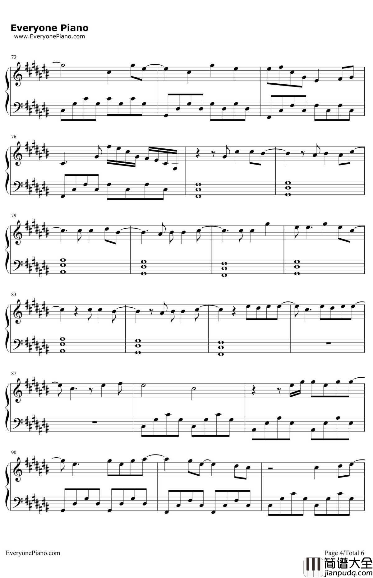 Dancing_On_My_Own钢琴谱_Claum_Scott