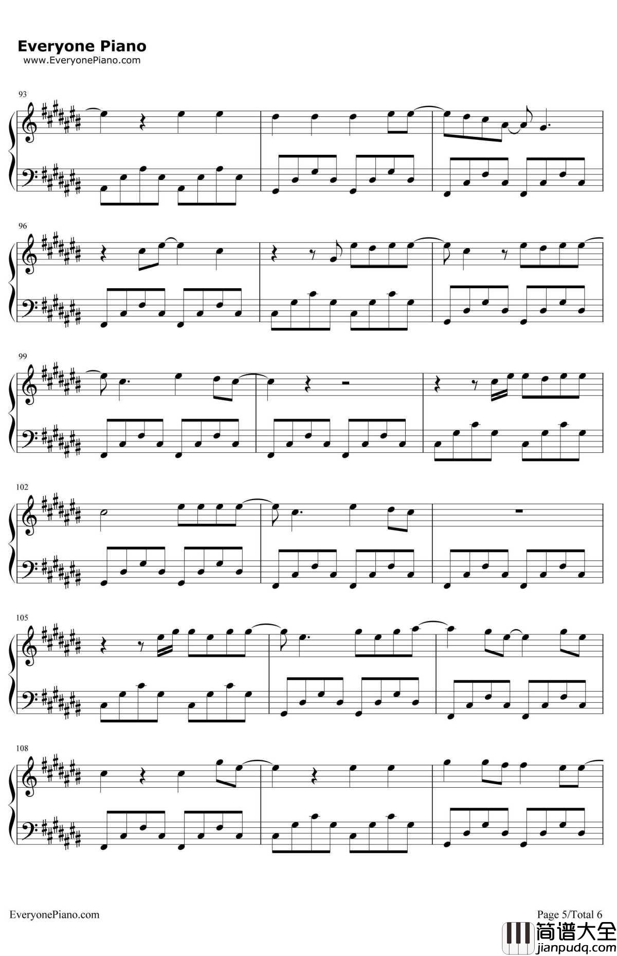 Dancing_On_My_Own钢琴谱_Claum_Scott