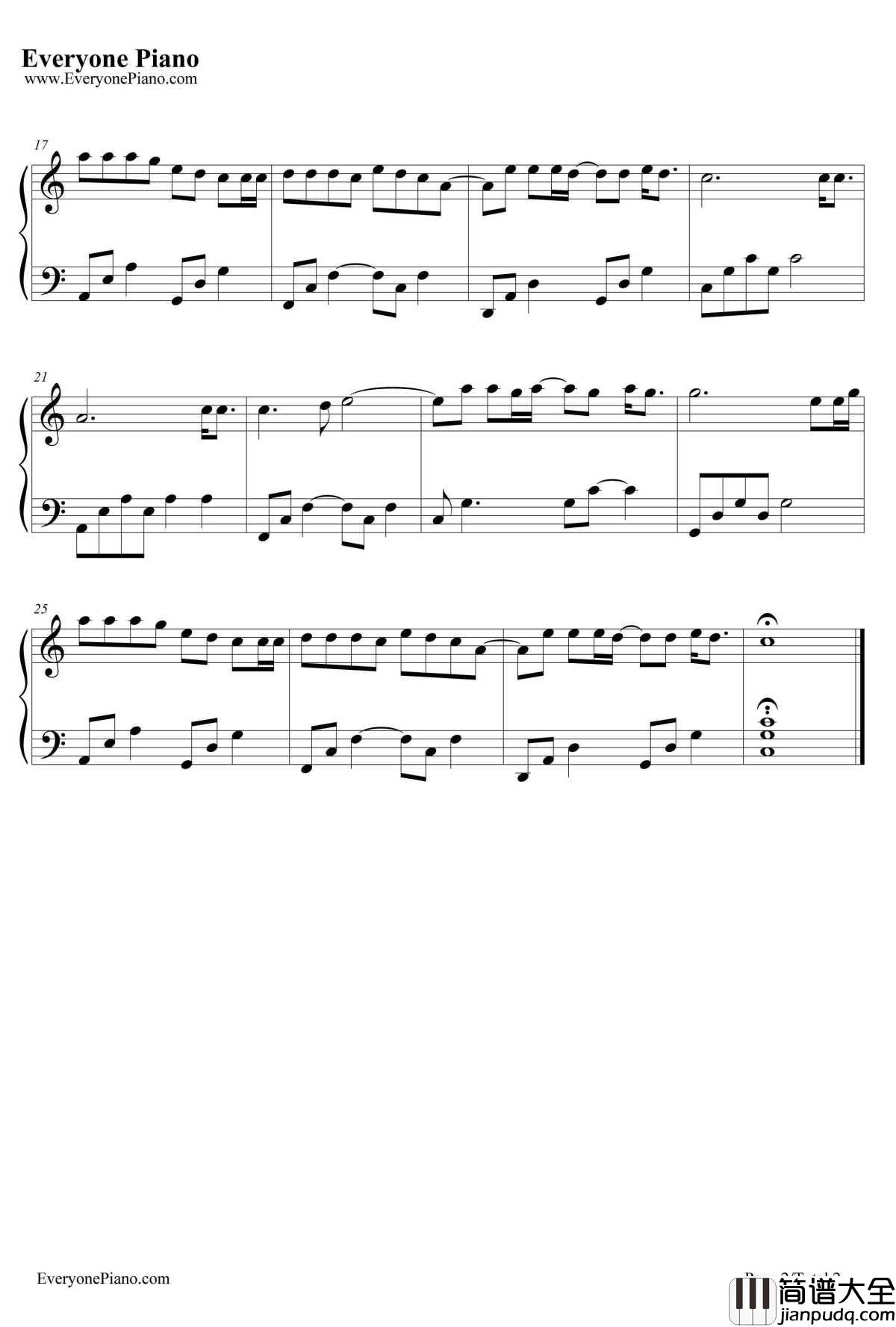 Cups(Pitch_Perfect's_When_I'm_Gone)钢琴谱_Anna_Kendrick